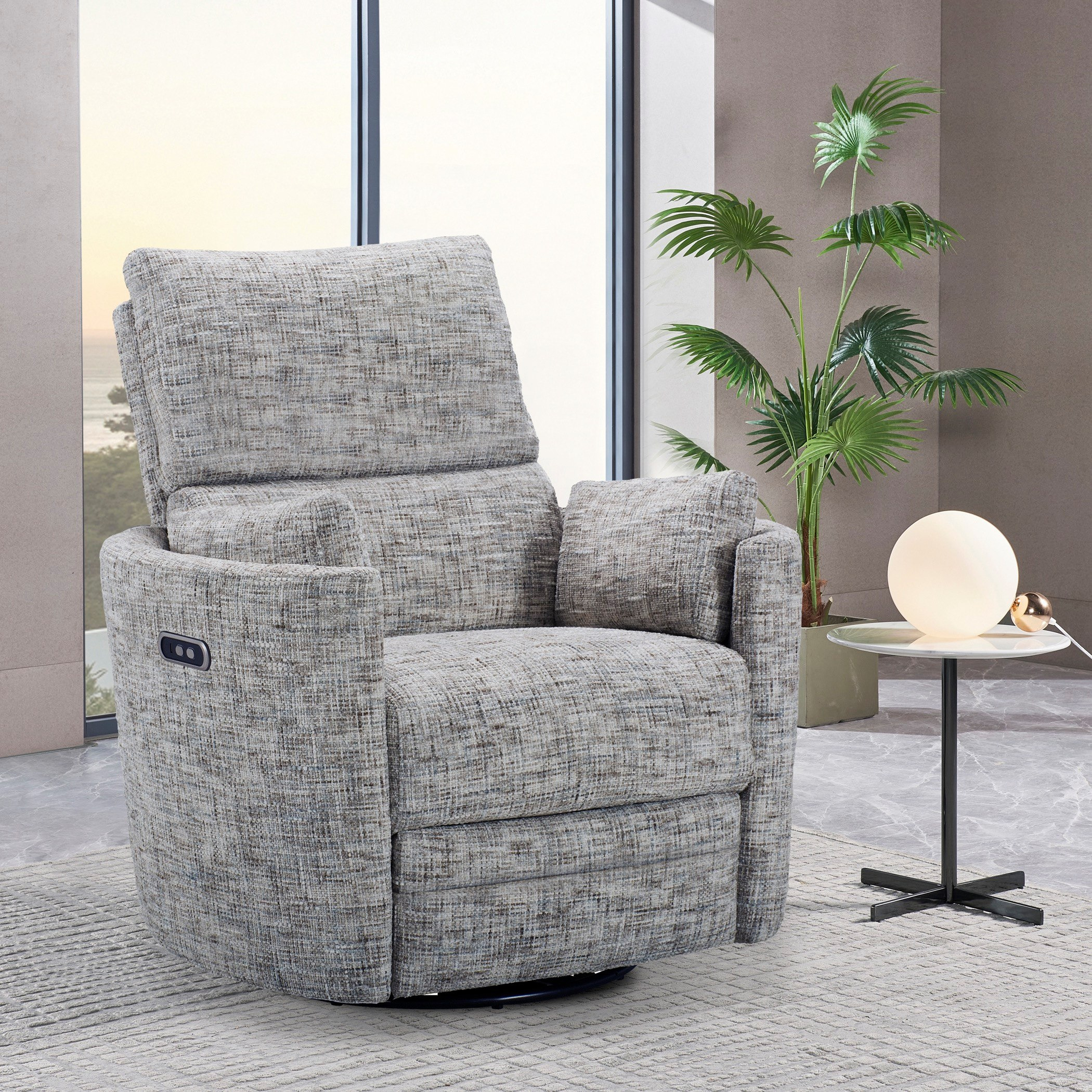 Asos NXT Electric Power Armchair Fabric Recliner with Swivel-hbxfurniture-sofasandarmchairs-reclinersofas-image-6