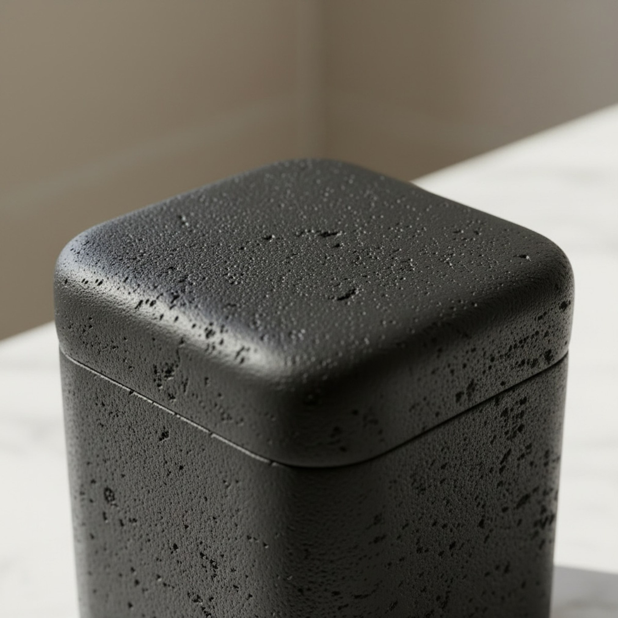 Whyton Saga Resin Cotton Box - 9x9x10 cm-hbxhomeware-bathandlaundry-tissueboxesandcottonjars-image-2