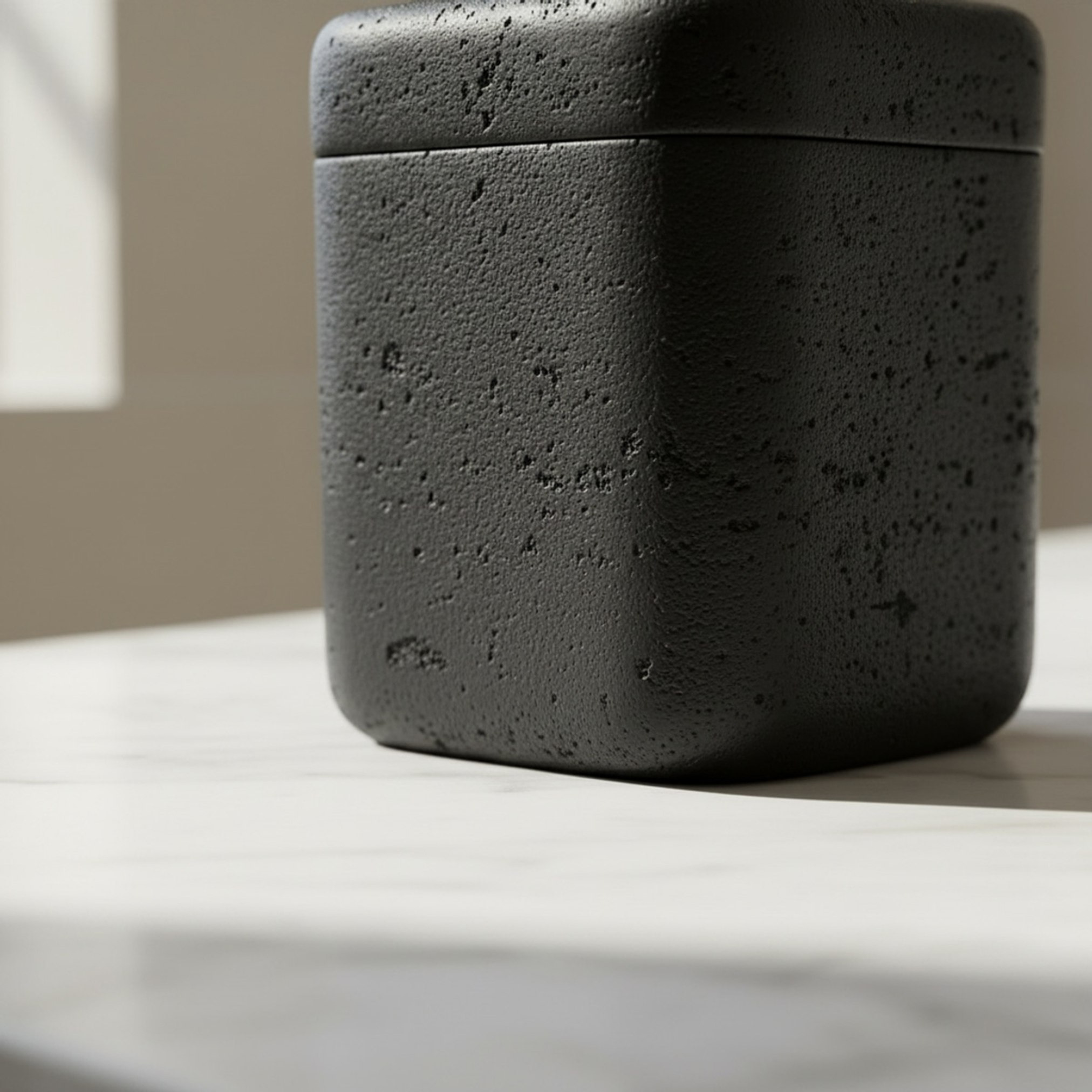 Whyton Saga Resin Cotton Box - 9x9x10 cm-hbxhomeware-bathandlaundry-tissueboxesandcottonjars-image-3