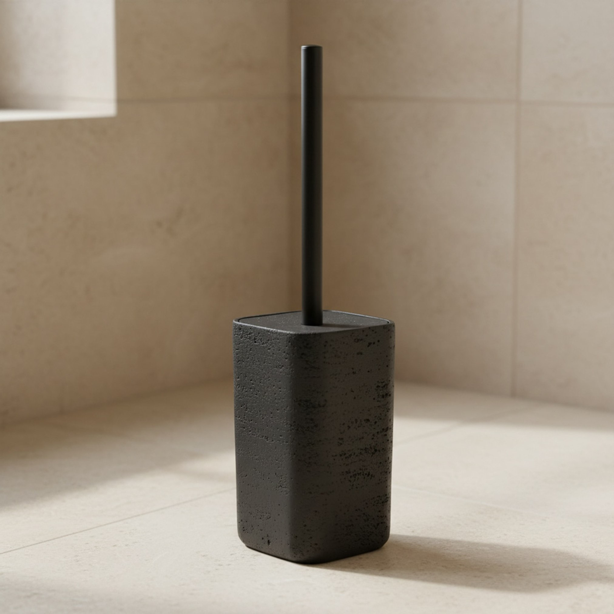 Whyton Saga Resin Toilet Brush Holder - 10x10x17 cm-hbxdecorandfurnishings-bathroomaccessories-bathroomsets-image-1