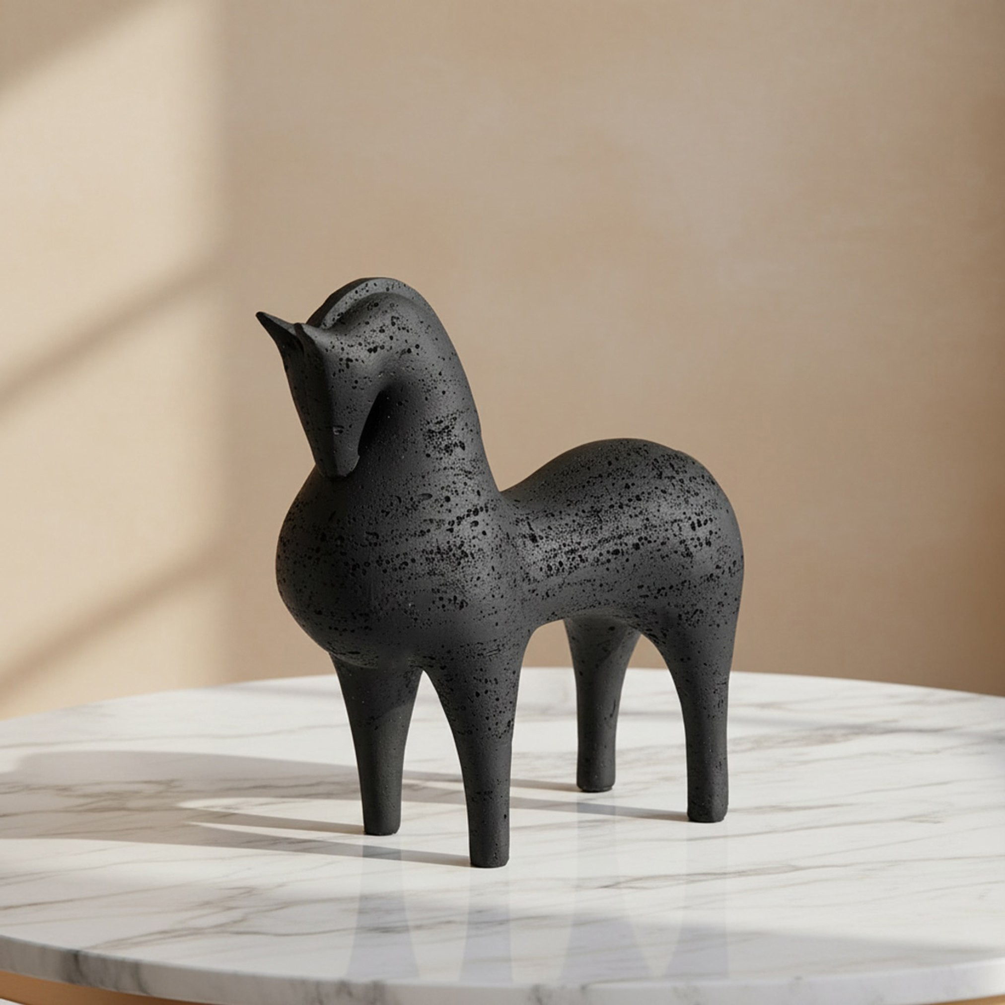 Whyton Saga Decor Polyresin Horse Accent - 23.5x9x22.5 cm-hbxhomeware-homedecor-figurinesandornaments-image-1