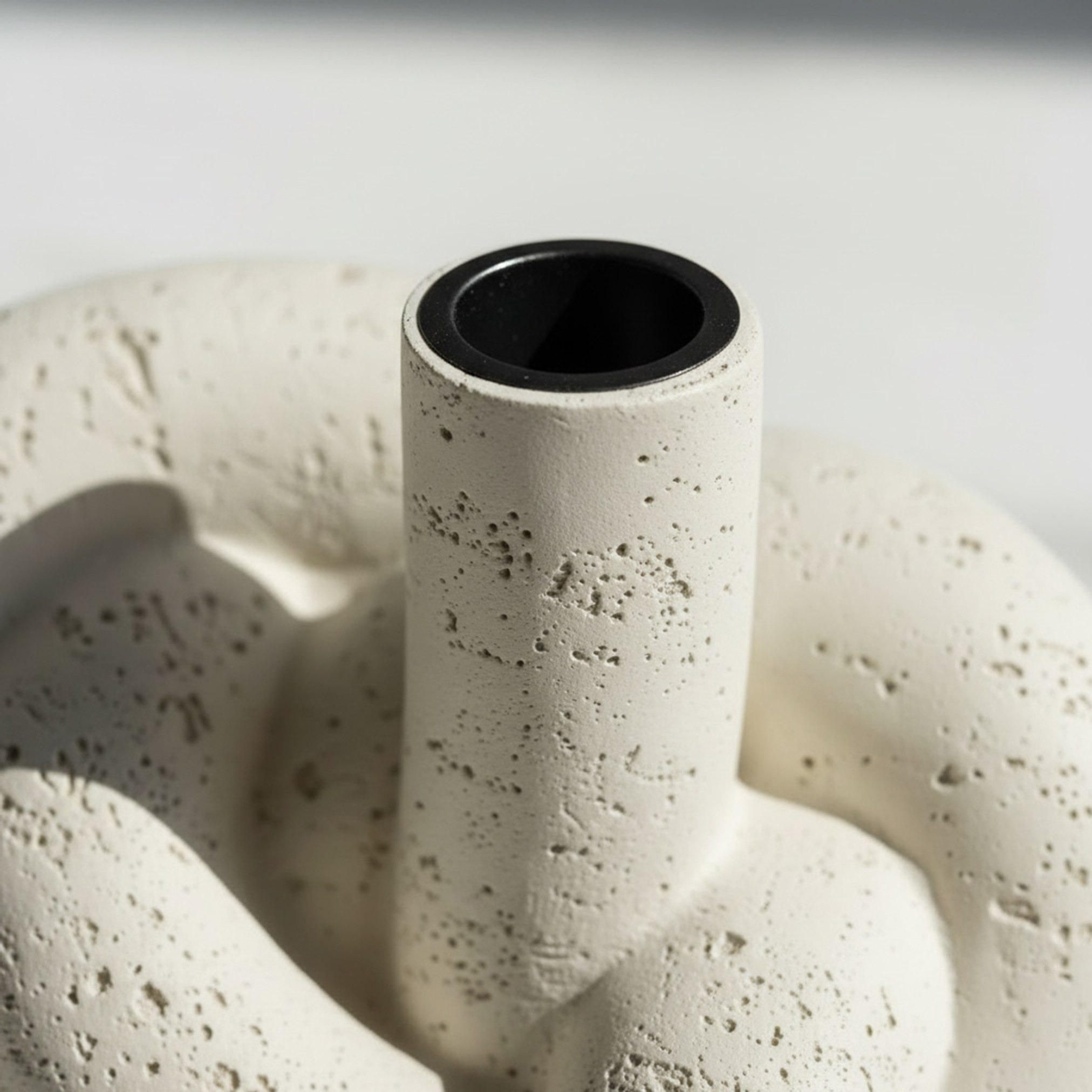 Whyton Saga Decor Polyresin Taper Candleholder - 16x10x12.5 cm-hbxlivingroom-decorandaccessories-candleholders-image-3