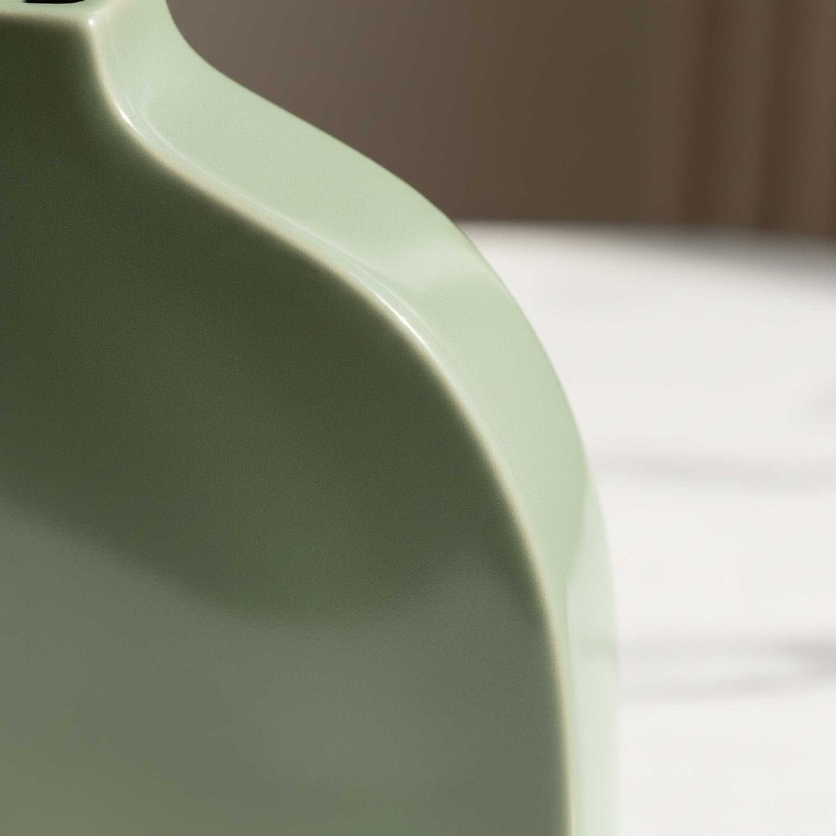 Sansa Stacy Decorative Ceramic Glaze Vase - 12.5x5x17.5 cm-hbxbedroom-decorandaccessories-vases-image-3