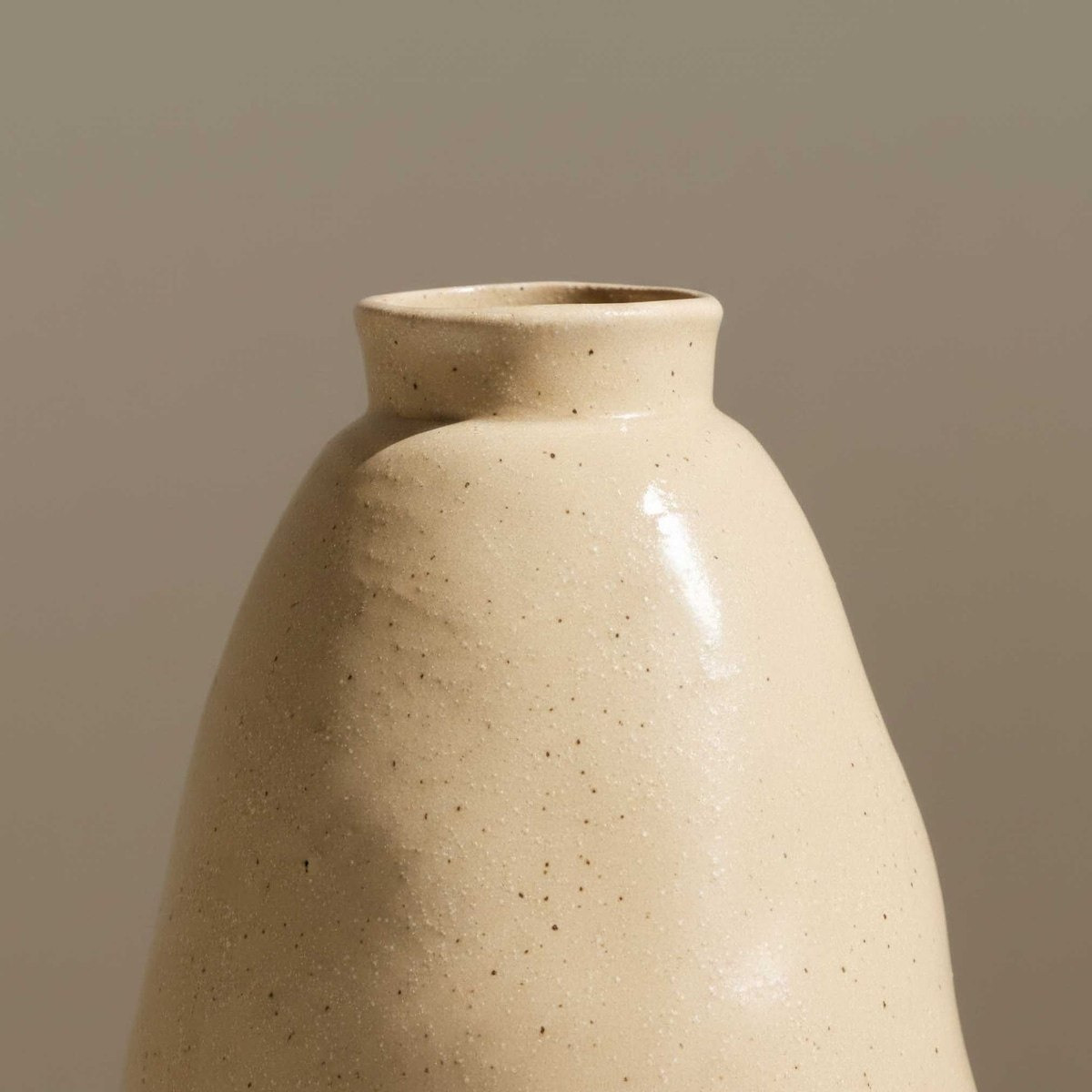 Sansa Stacy Decorative Ceramic Reactive Glaze Vase - 20x20x32.5 cm-hbxbedroom-decorandaccessories-vases-image-2