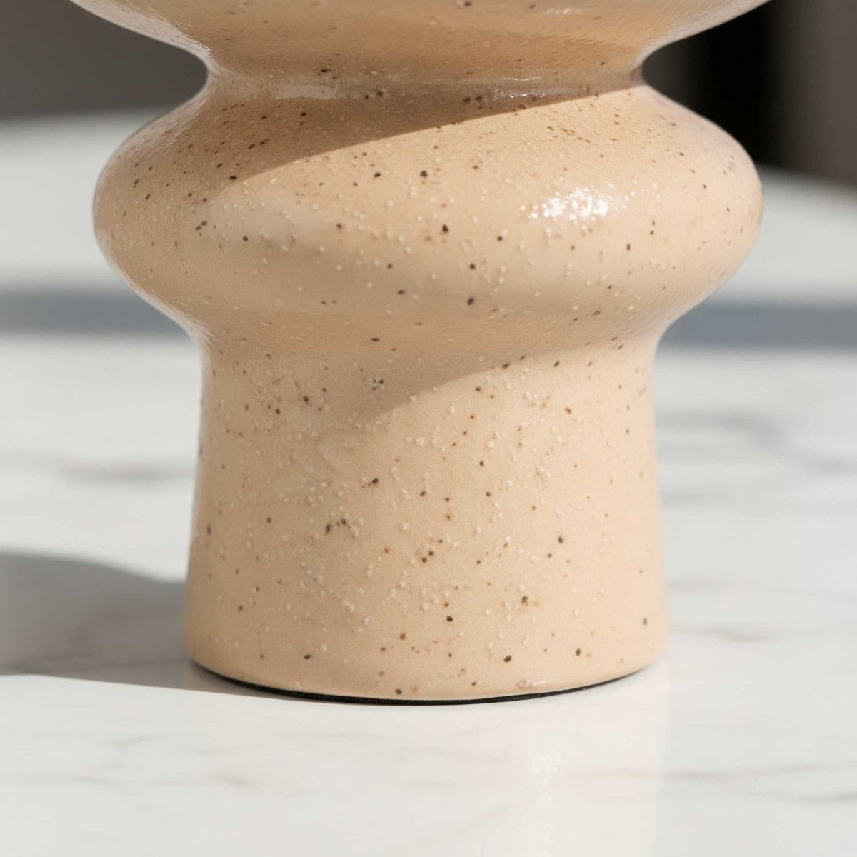 Sansa-Stacy Ceramic Reactive Glaze Taper Decorative Candleholder - 13.3x13.3x21 cm-hbxlivingroom-decorandaccessories-candleholders-image-4