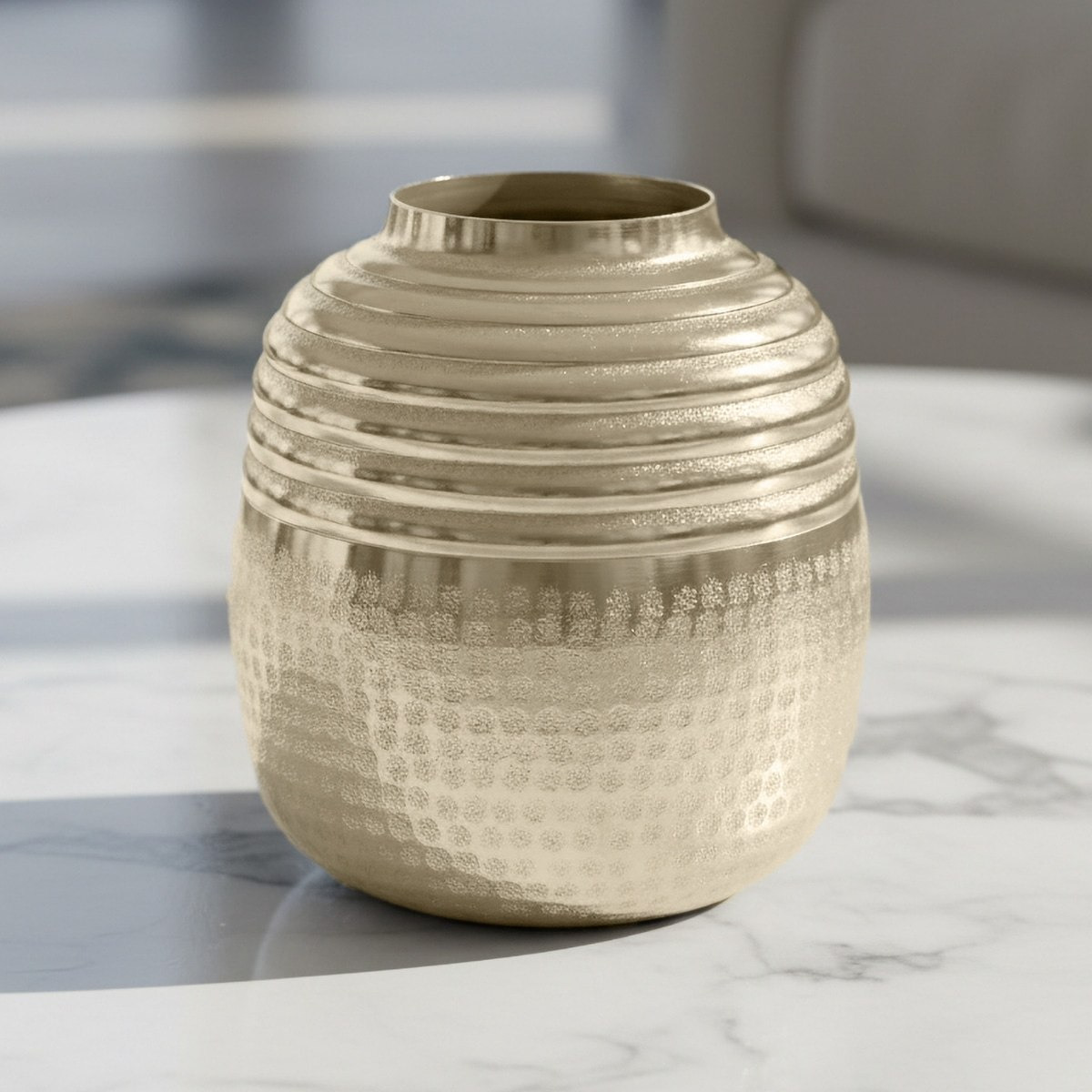Aurum Ausie Elan Decorative Vase - 20.5x20.5x21.5 cm-hbxbedroom-decorandaccessories-vases-image-1