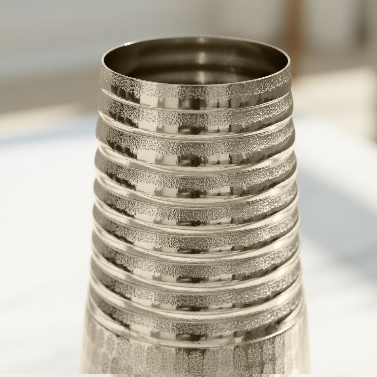 Ausie Elan Aurum Decorative Vase - 14.5x14.5x34 cm-hbxbedroom-decorandaccessories-vases-image-2