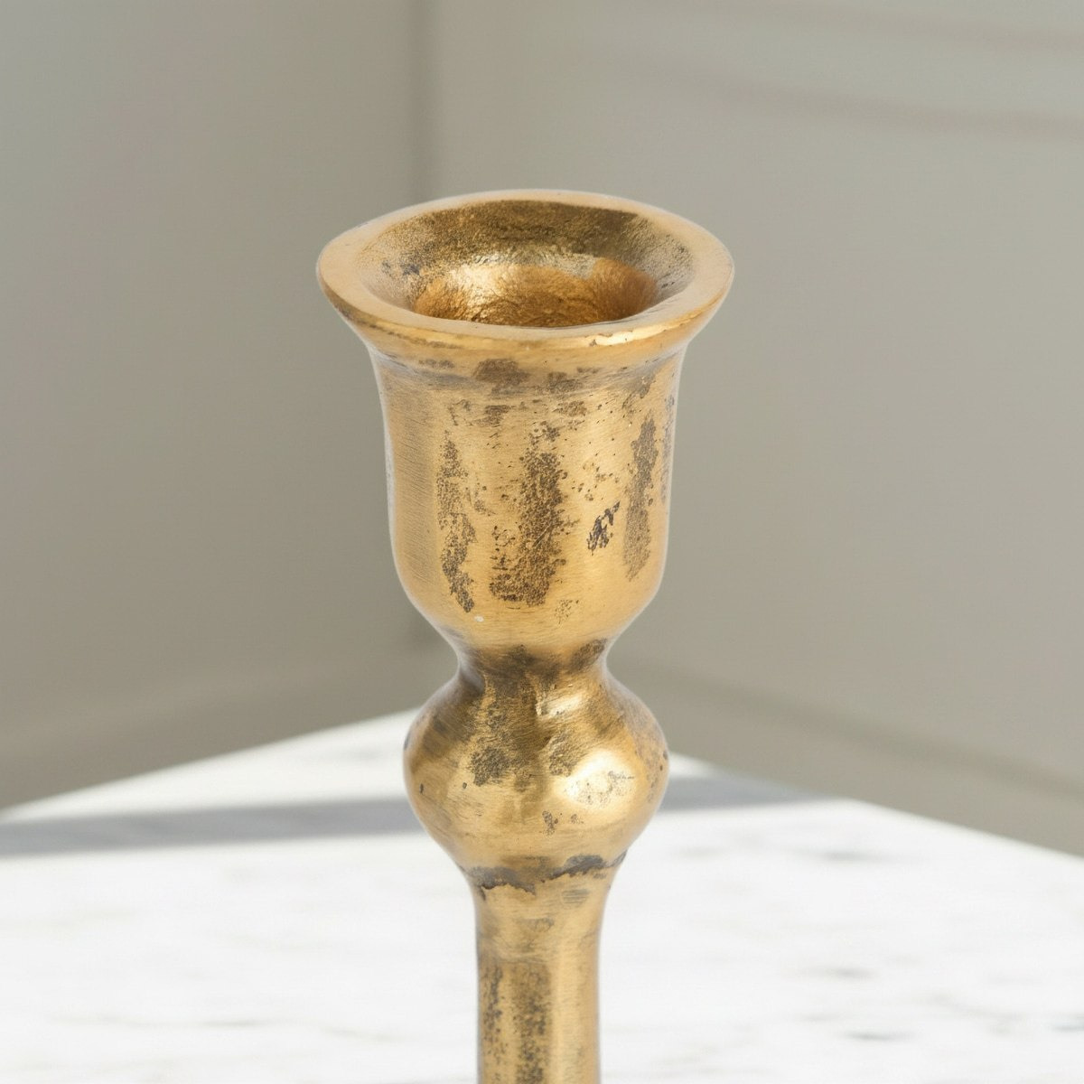 Aurum Ausie Atelier Decorative Taper Candle Holder - 9.5x9.5x30 cm-hbxlivingroom-decorandaccessories-candleholders-image-3