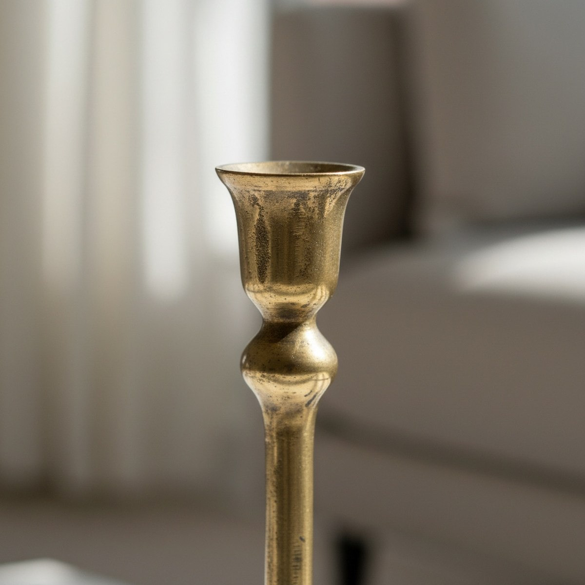 Aurum Ausie Atelier Decorative Taper Candle Holder - 11x11x35 cm-hbxlivingroom-decorandaccessories-candleholders-image-3