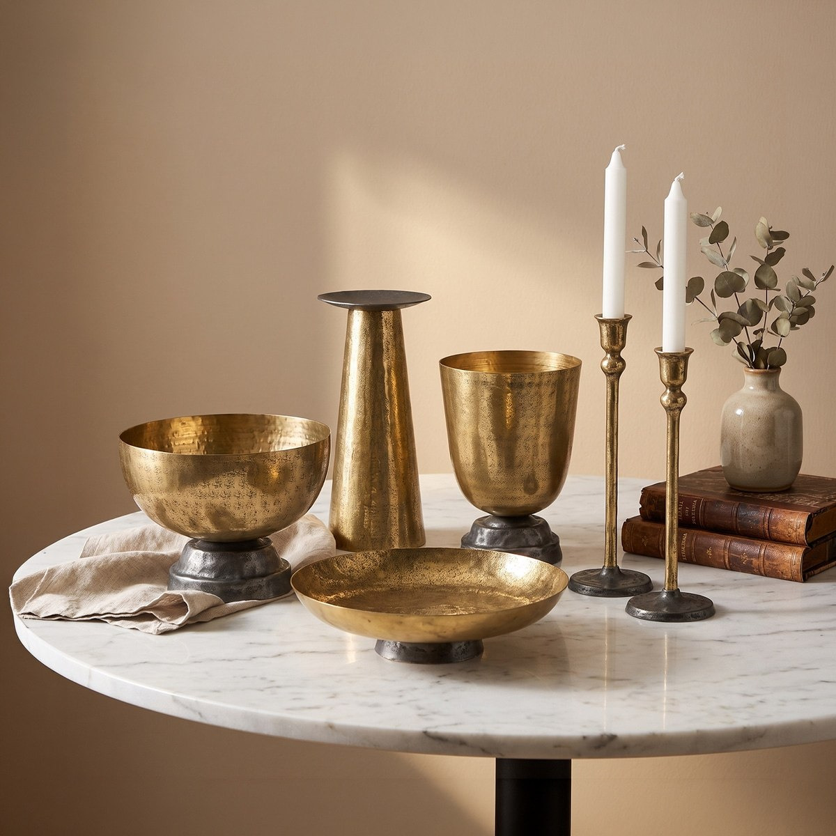 Aurum Ausie Atelier Decorative Taper Candle Holder - 11x11x35 cm-hbxlivingroom-decorandaccessories-candleholders-image-5