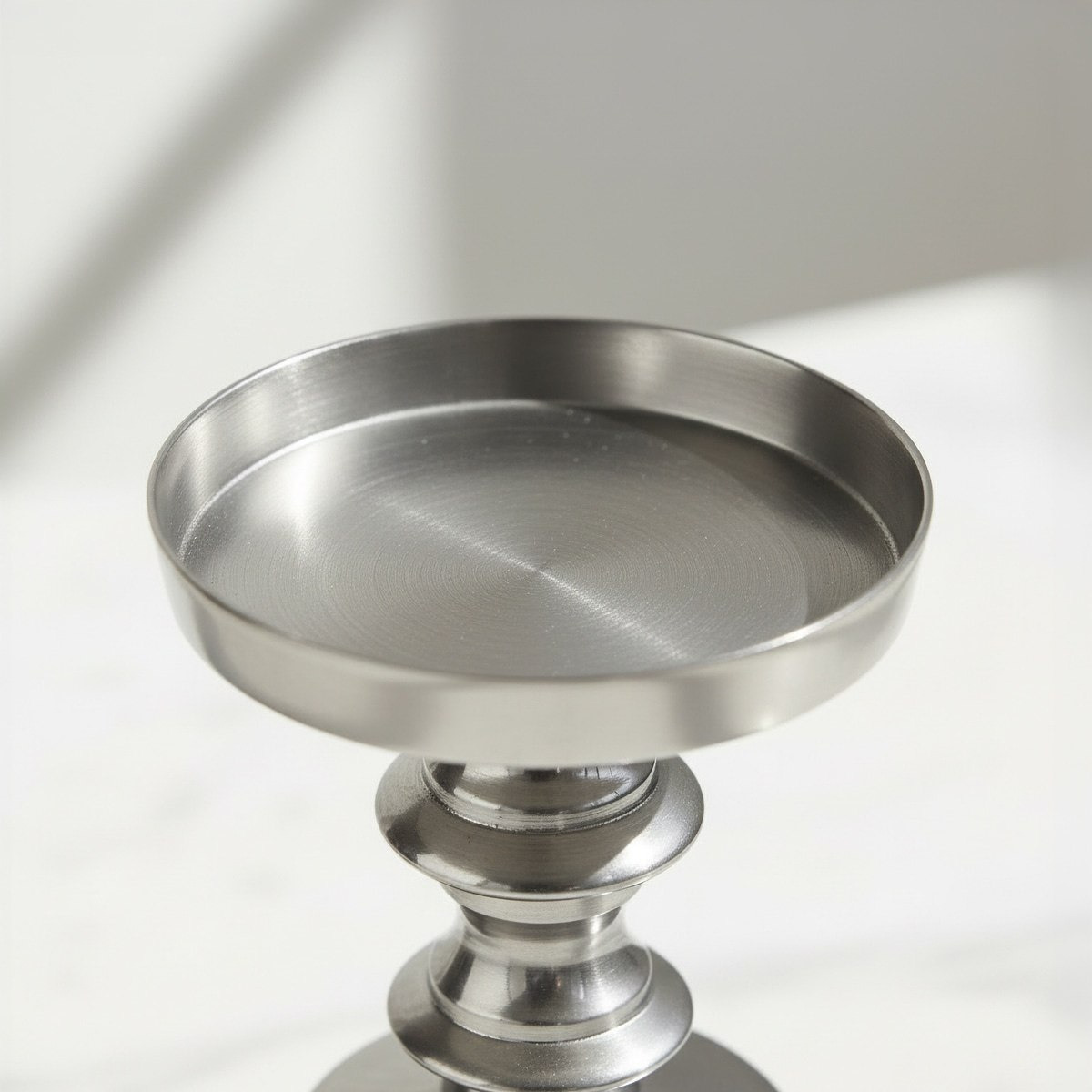Aurum Ausie Elemente Decorative Pillar Candleholder - 8.5x8.5x18 cm-hbxlivingroom-decorandaccessories-candleholders-image-3