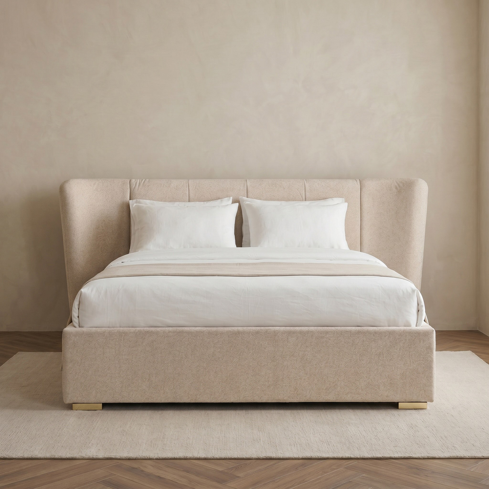 Marwell Heiden Upholstered Hydraulic Storage King Bed - 180x200 cm-hbxfurniture-bedsandbedsets-beds-king-image-2