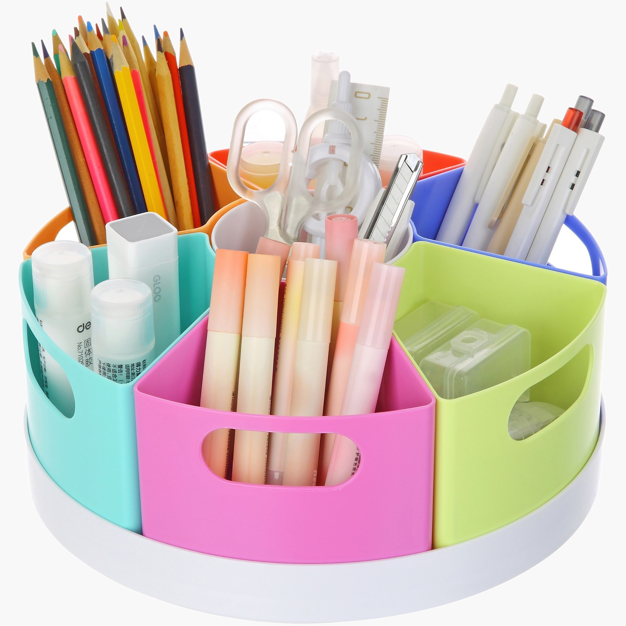 Claro Rotating Organiser with 7 Removable Tray - 25x25x11.5 cm-hbxbedroom-bedroomaccessories-bedroomstorage-image-2