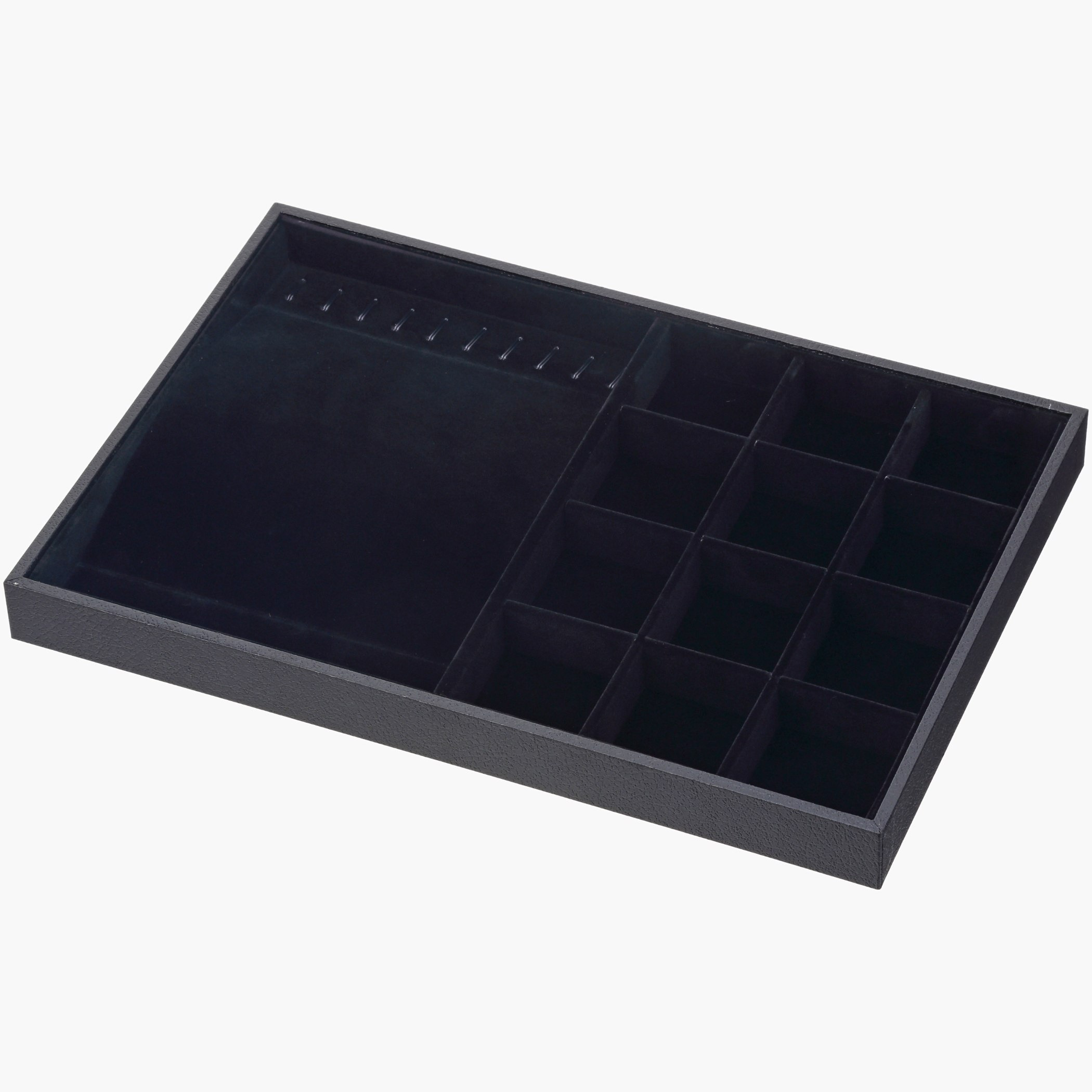 Draco 13-Compartment Jewellery Tray Plus Necklace Holder - 35x24x3 cm-hbxbedroom-bedroomaccessories-jewelleryboxesandholders-image-4