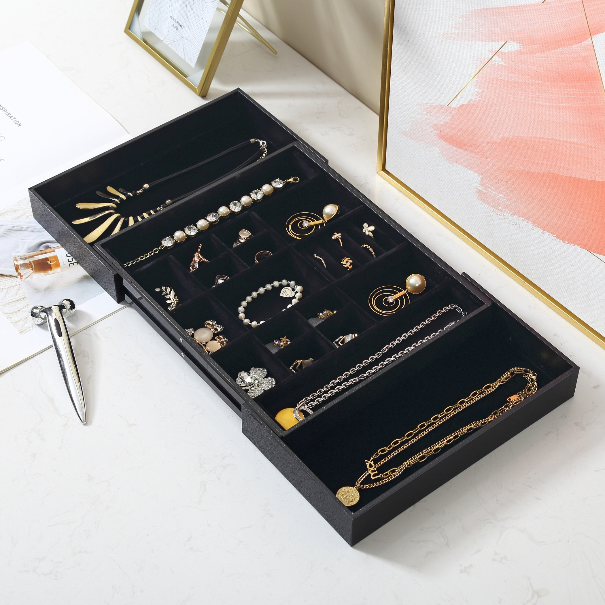 Draco Expandable Jewellery Storage Tray - 30.5/48.3x26.8x4 cm-hbxbedroom-bedroomaccessories-jewelleryboxesandholders-image-3