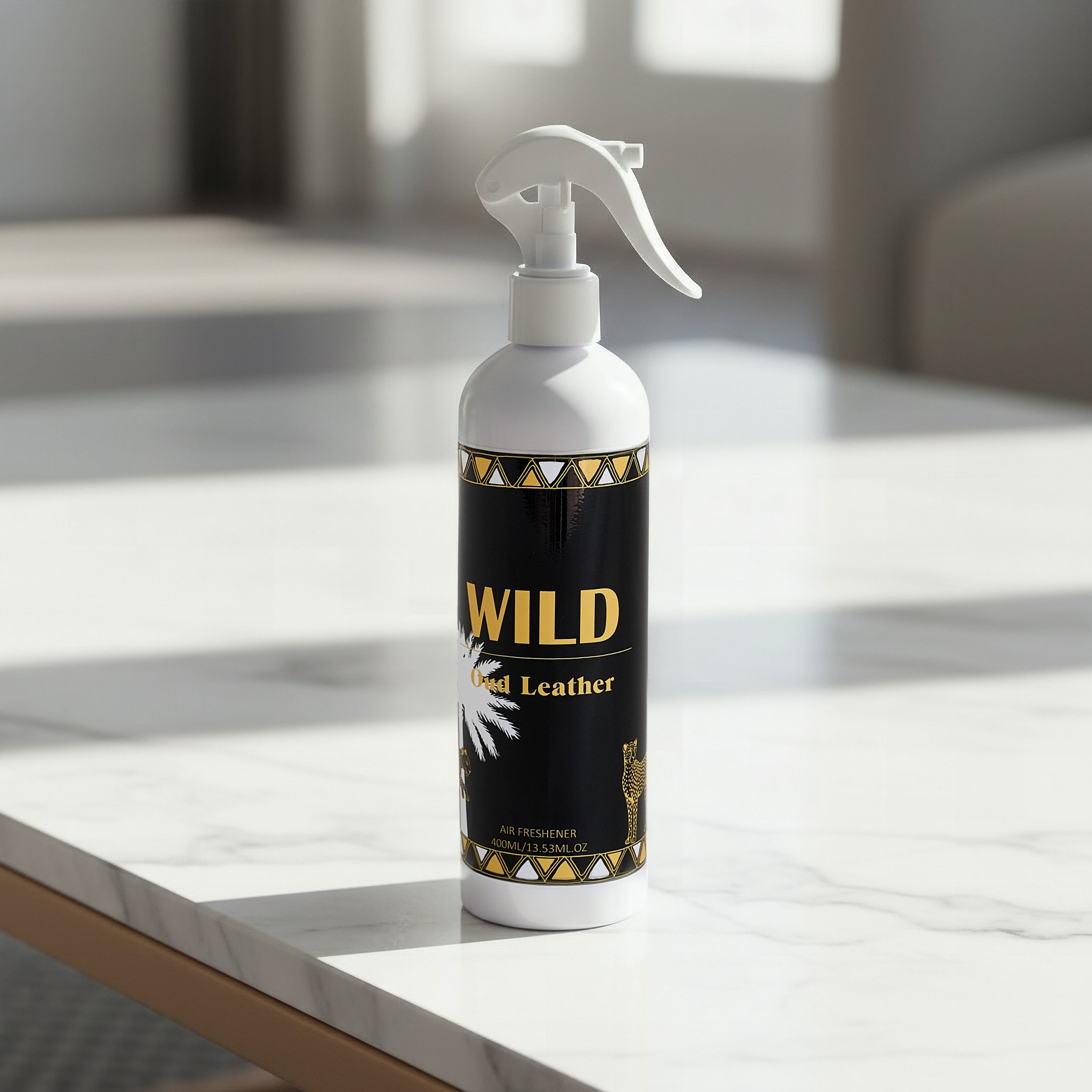 Rimal Premium Oud Leather Air Freshener - 400 ml-hbxdecorandfurnishings-homefragrance-roomfreshnersandaromamist-image-1