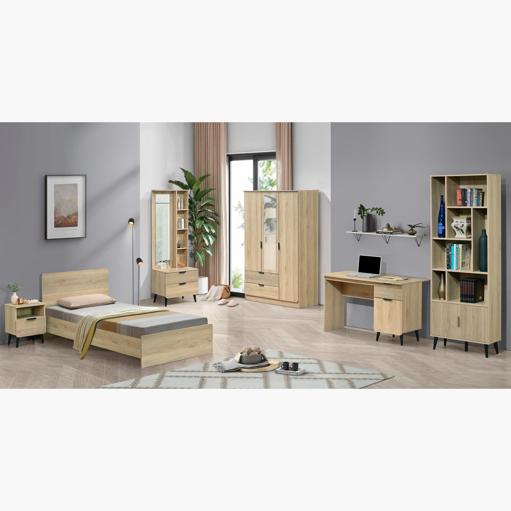 Movo Lasero Single Bed - 90x200 cm-hbxfurniture-bedsandbedsets-beds-single-image-6