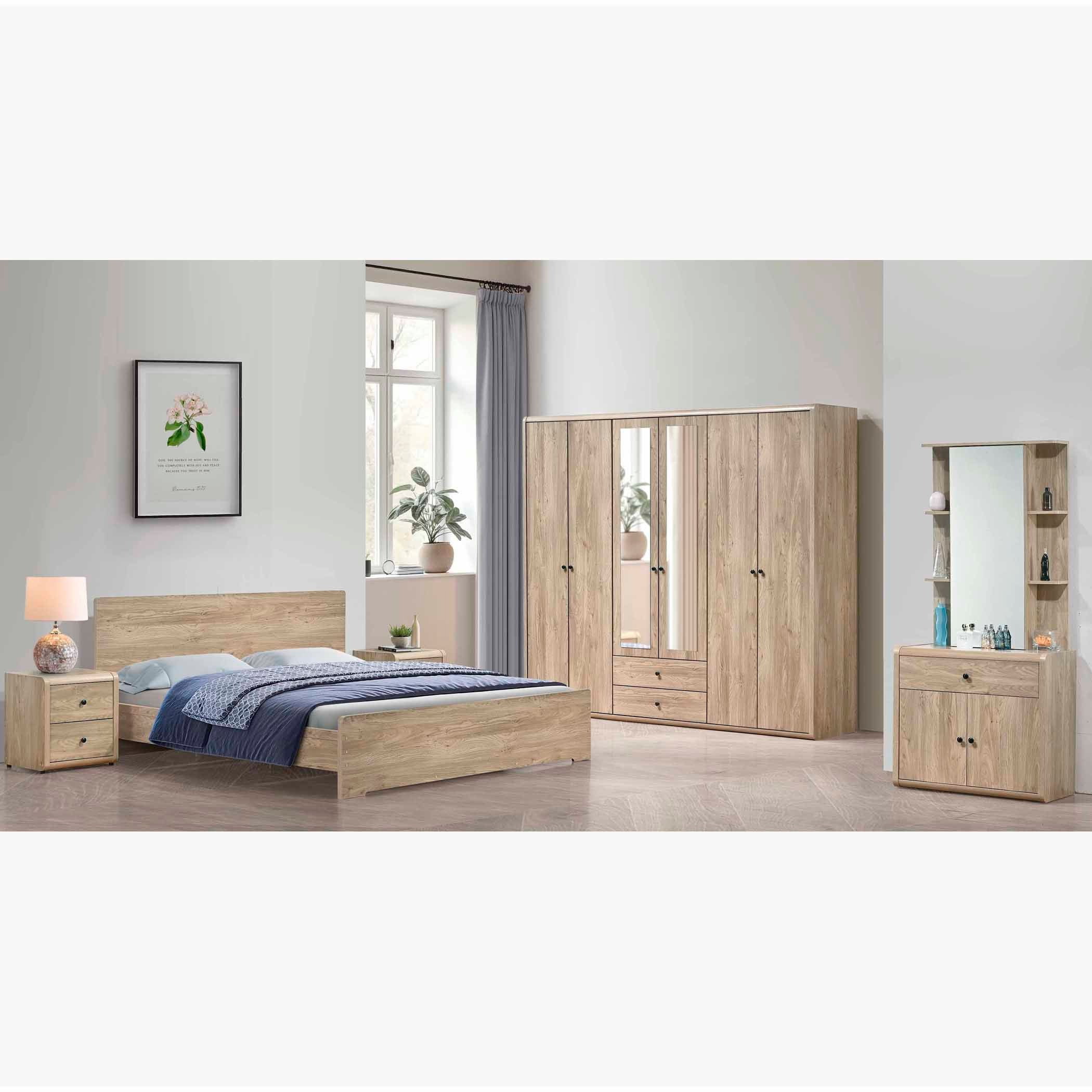 Movo Omega 6-Door Wardrobe with 2 Drawers and Mirrors-hbxfurniture-wardrobes-image-6