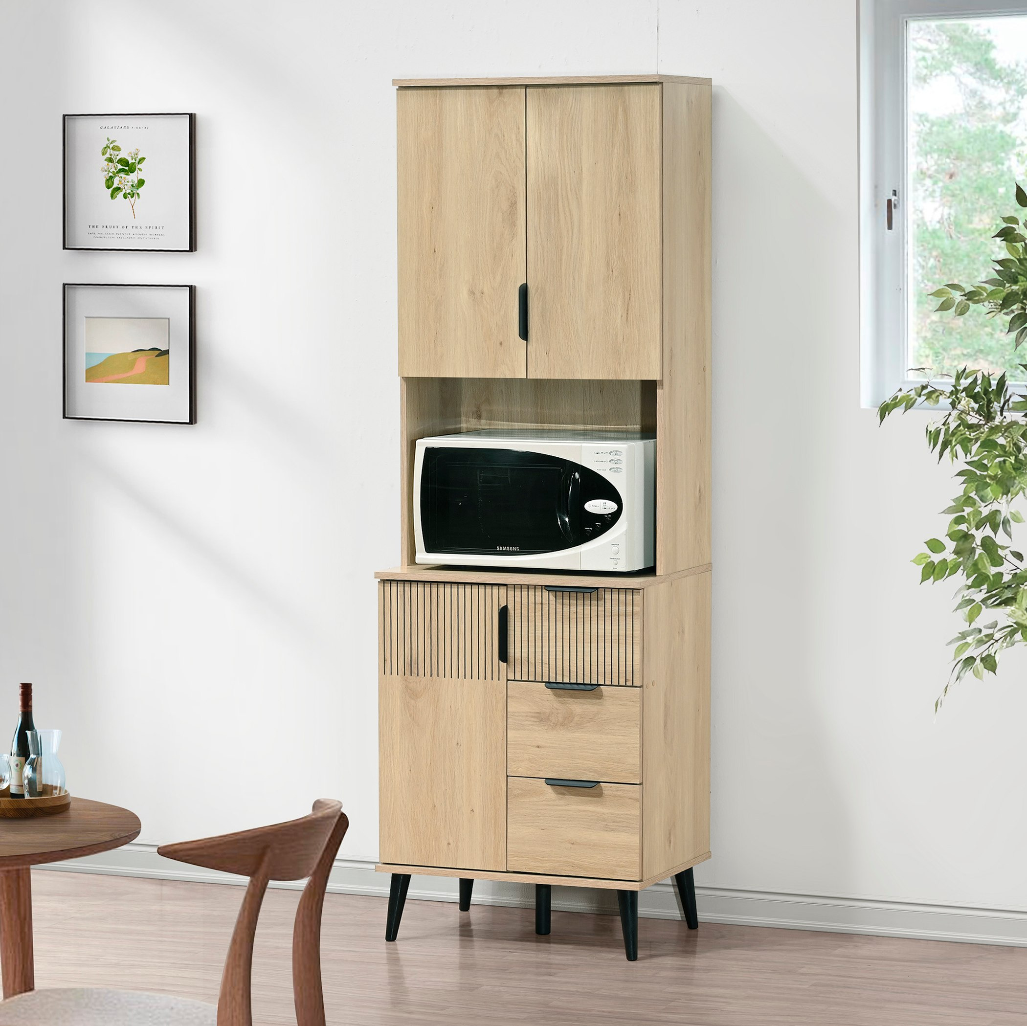 خزانة مطبخ بـ3 أبواب و3 أدراج لازيرو من موفو-hbxfurniture-diningroom-buffetsandsideboards-image-1