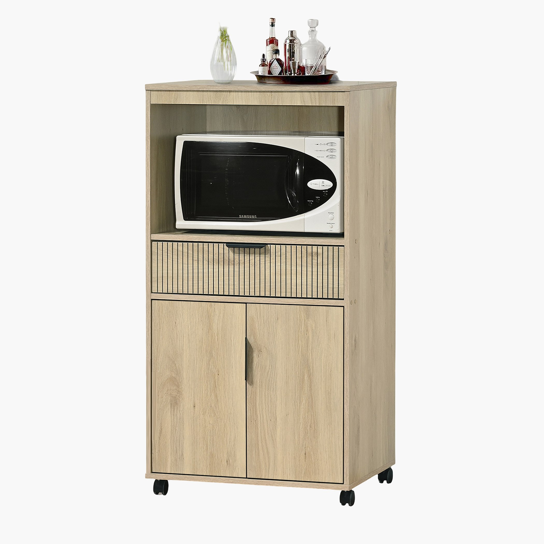 Movo Lasero 2-Door Microwave Cart with Drawer-hbxfurniture-diningroom-buffetsandsideboards-image-2