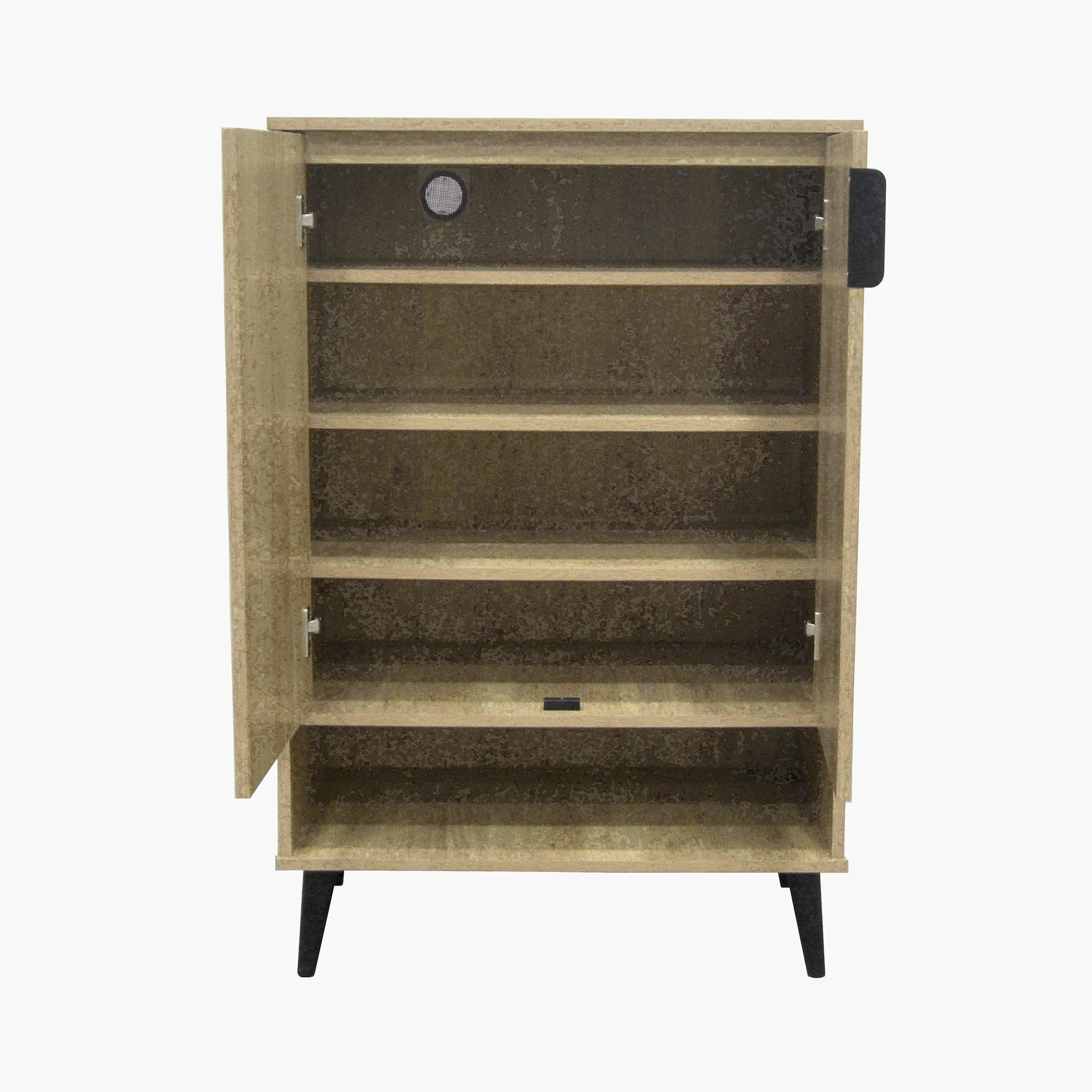 Movo Lasero 15-Pair Shoe Cabinet with 2 Doors and Open Shelf-hbxbedroom-shoecabinetsandracks-image-5