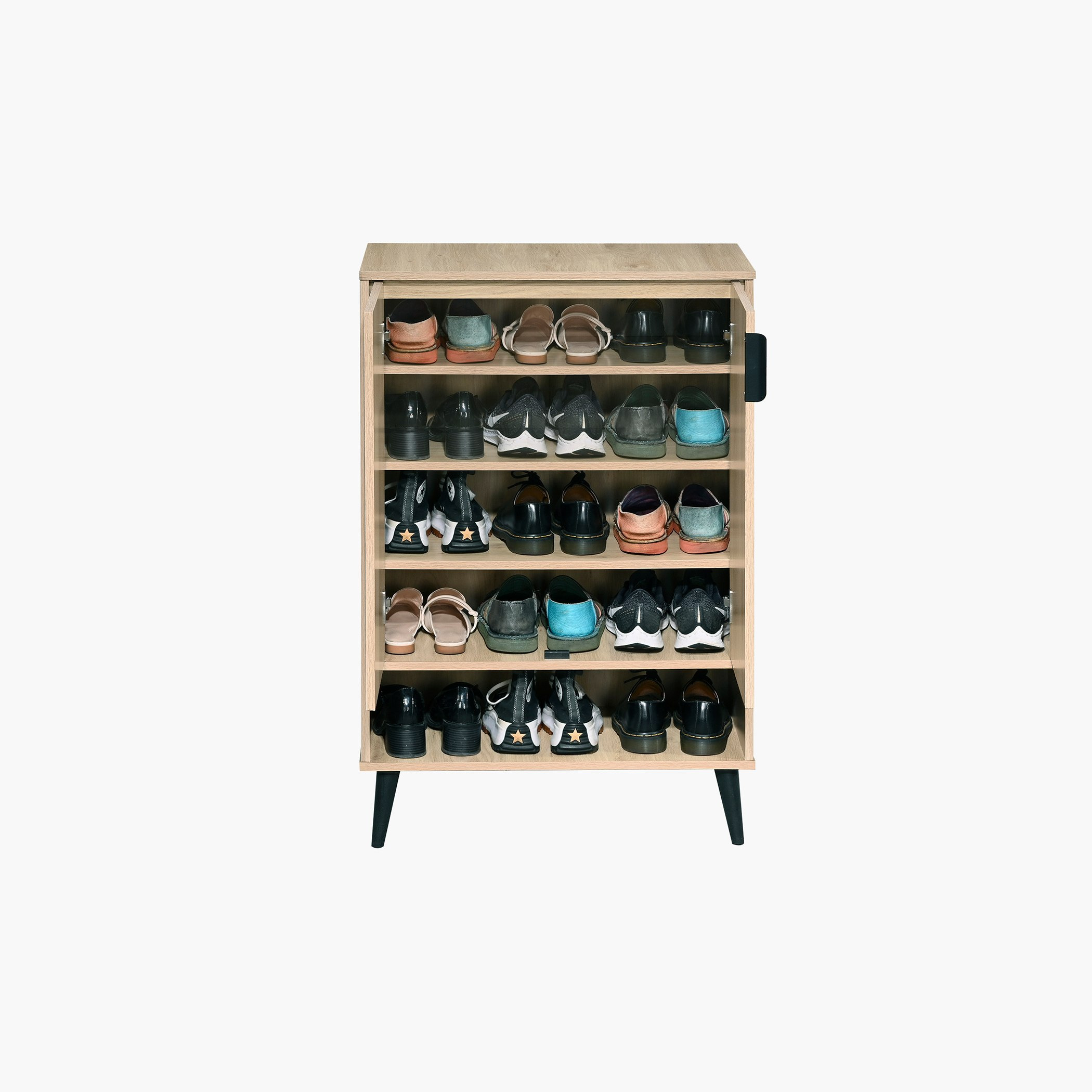 Movo Lasero 15-Pair Shoe Cabinet with 2 Doors and Open Shelf-hbxbedroom-shoecabinetsandracks-image-6