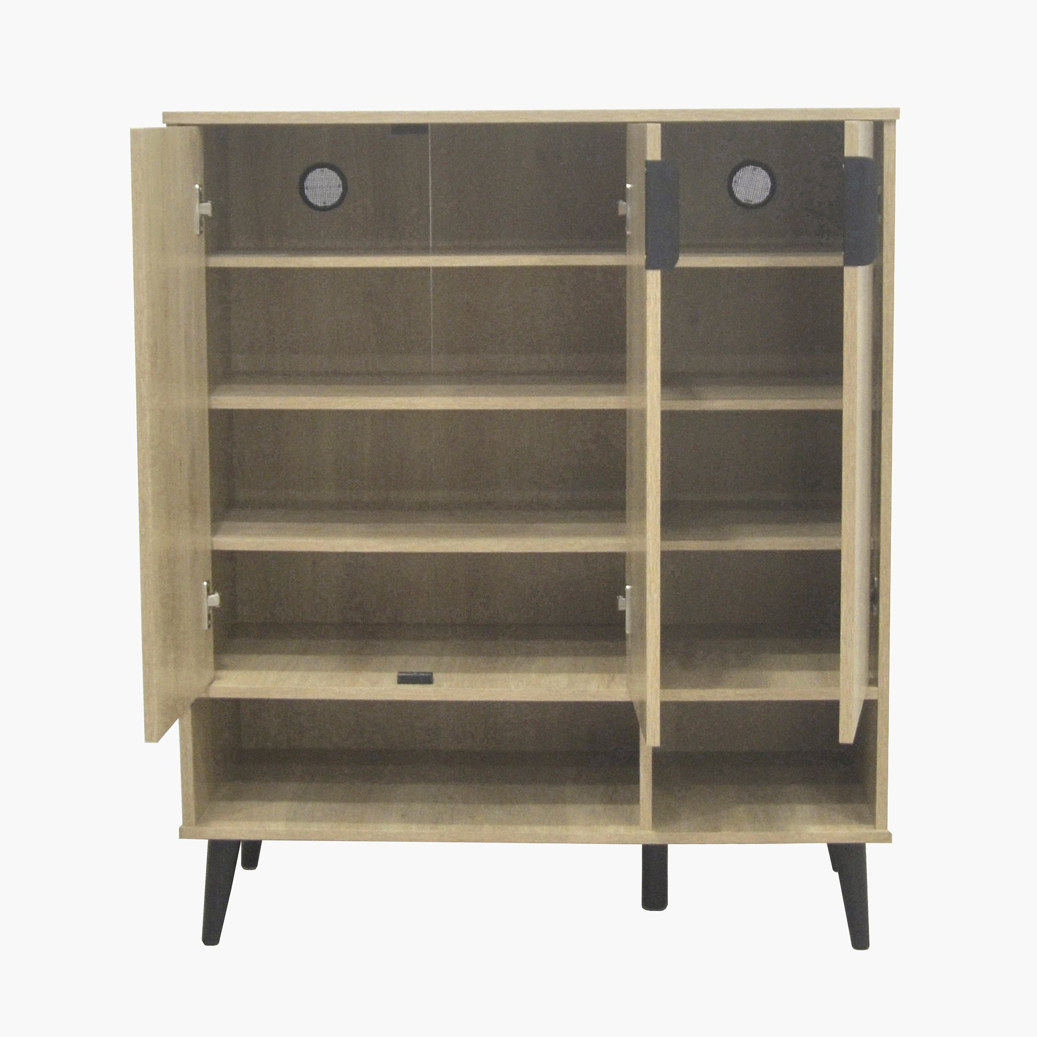 Movo Lasero 20-Pair Shoe Cabinet with 3 Doors and Open Shelf-hbxbedroom-shoecabinetsandracks-image-5