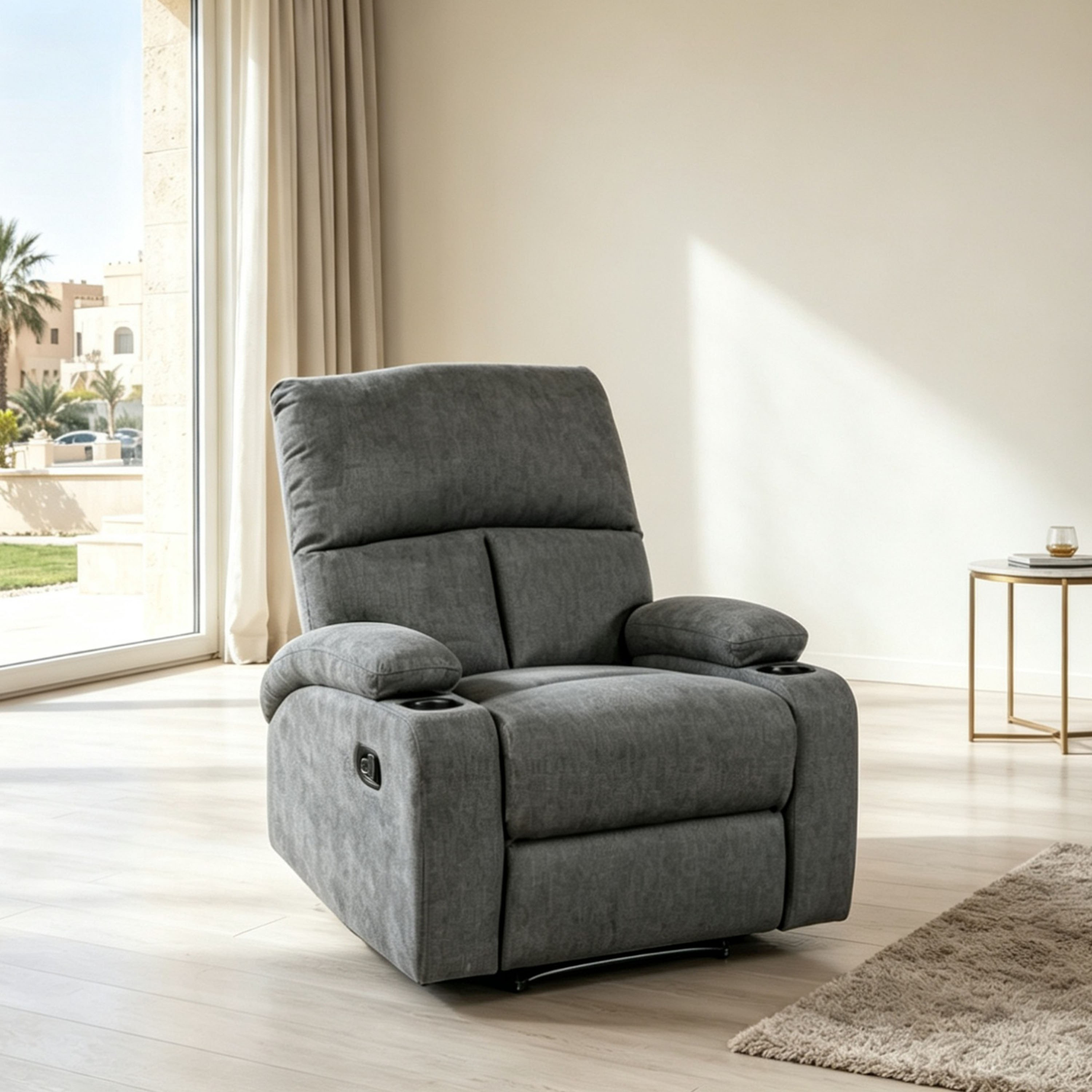 Remo NXT1 Armchair Recliner with 2 Cupholders-hbxfurniture-livingroom-armchairs-image-2