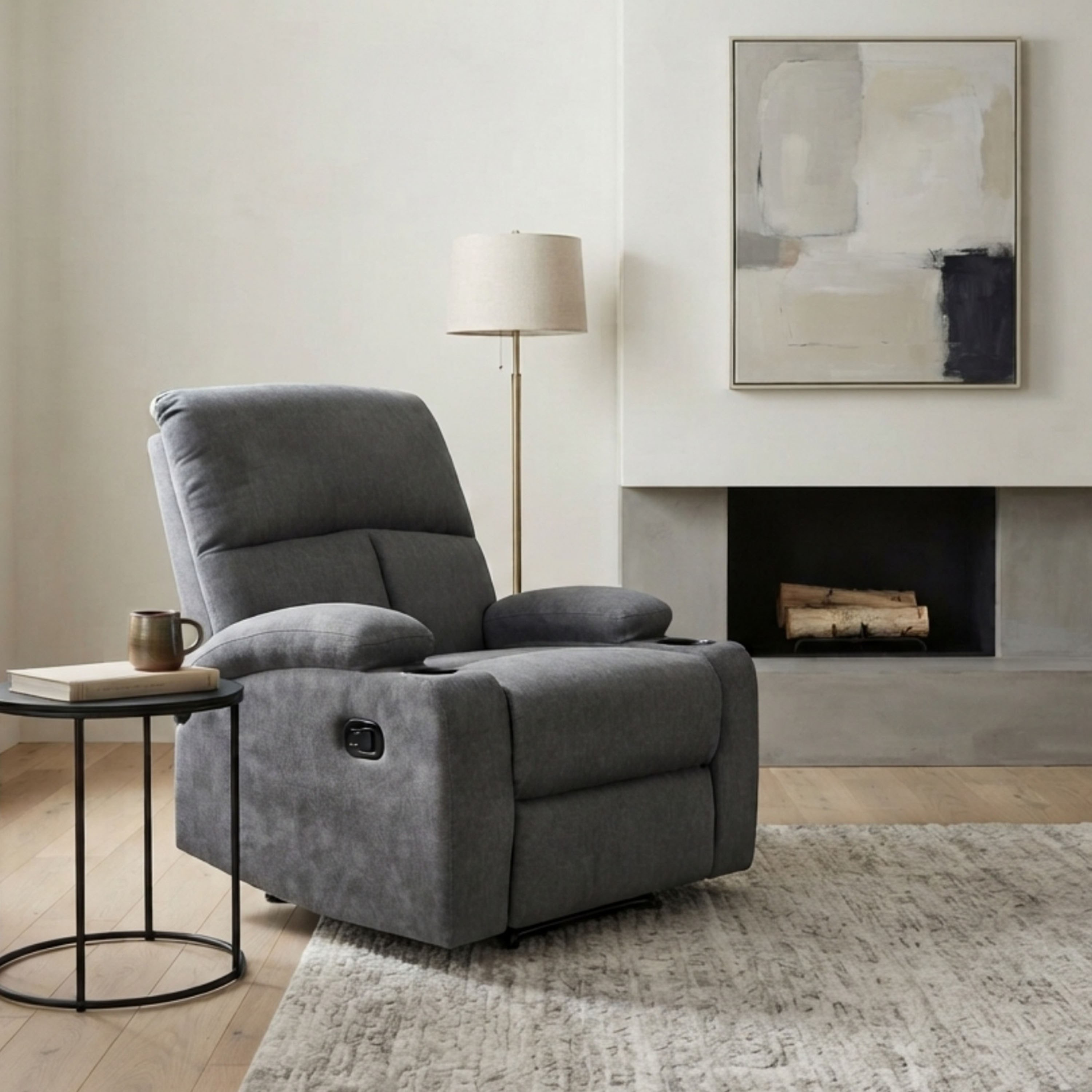 Remo NXT1 Armchair Recliner with 2 Cupholders-hbxfurniture-livingroom-armchairs-image-1