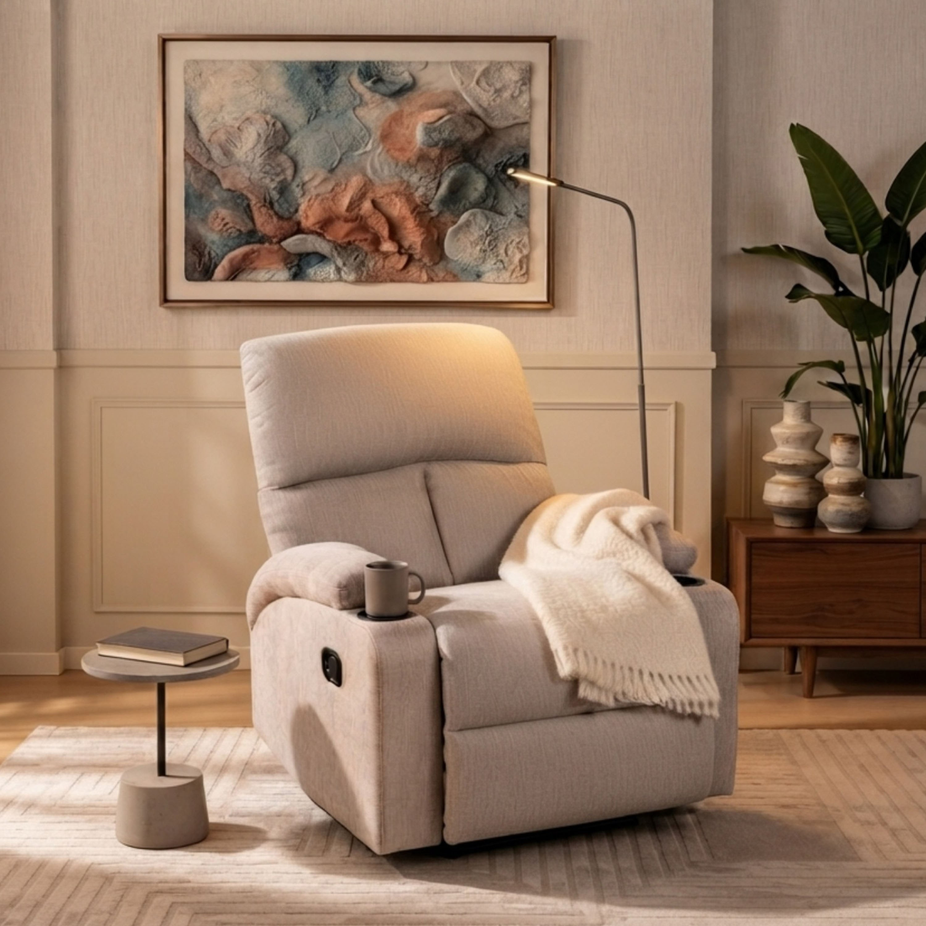 Remo NXT Armchair Recliner with 2 Cupholders-hbxfurniture-livingroom-armchairs-image-1