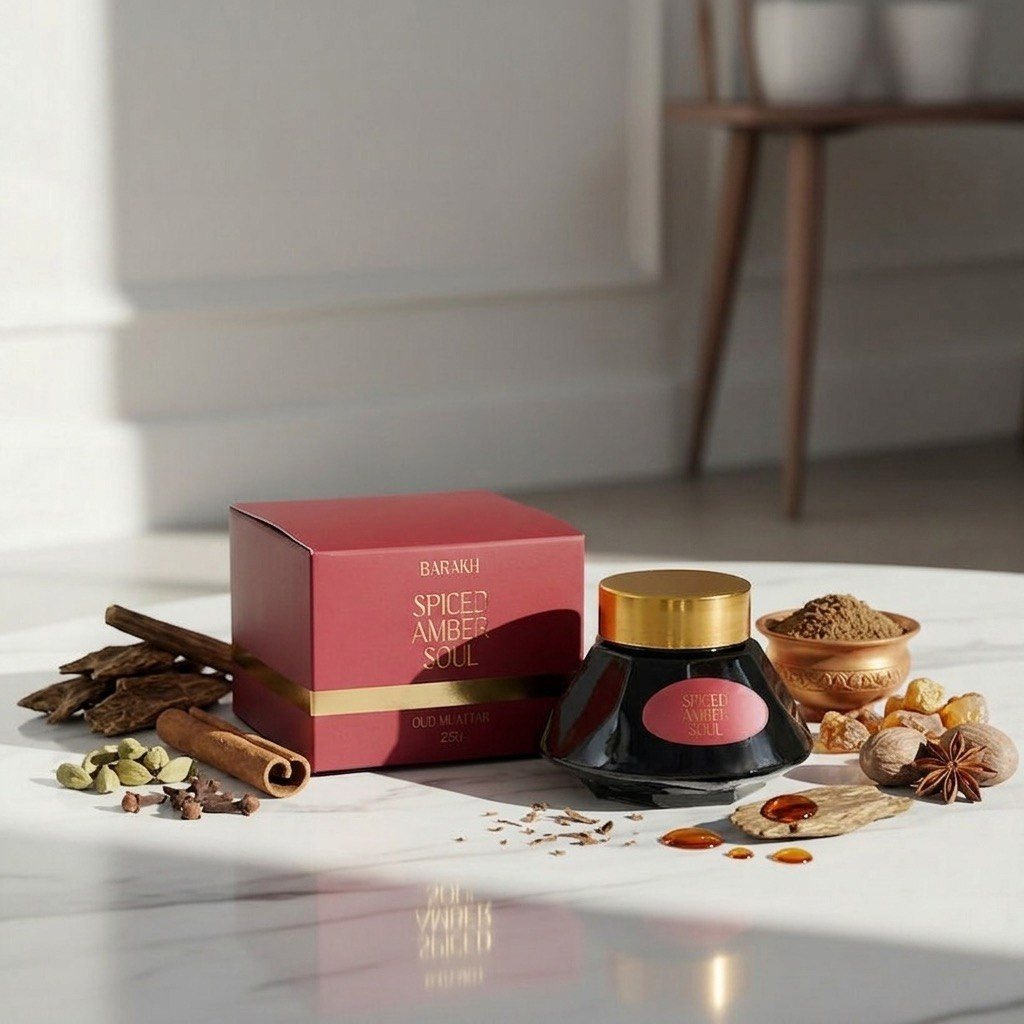 Barakh Spiced Amber Soul Oudh Muattar - 25 g-hbxdecorandfurnishings-homefragrance-roomfreshnersandaromamist-image-1