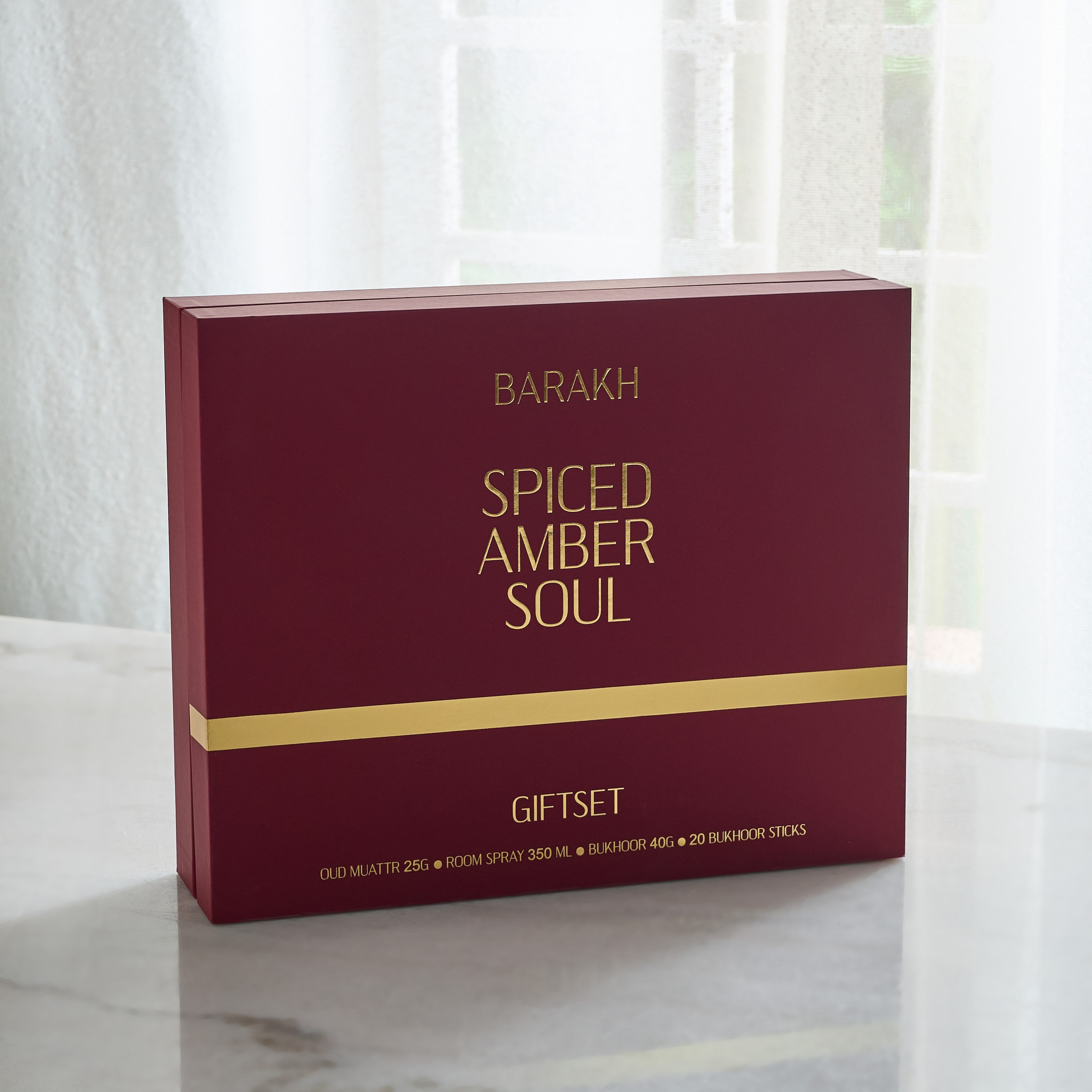 طقم هدايا سبايسد عنبر 4 قطع ومعطر جو وعود معطر وأعواد بخور وبخور كاد من برخ-hbxdecorandfurnishings-homefragrance-roomfreshnersandaromamist-image-4
