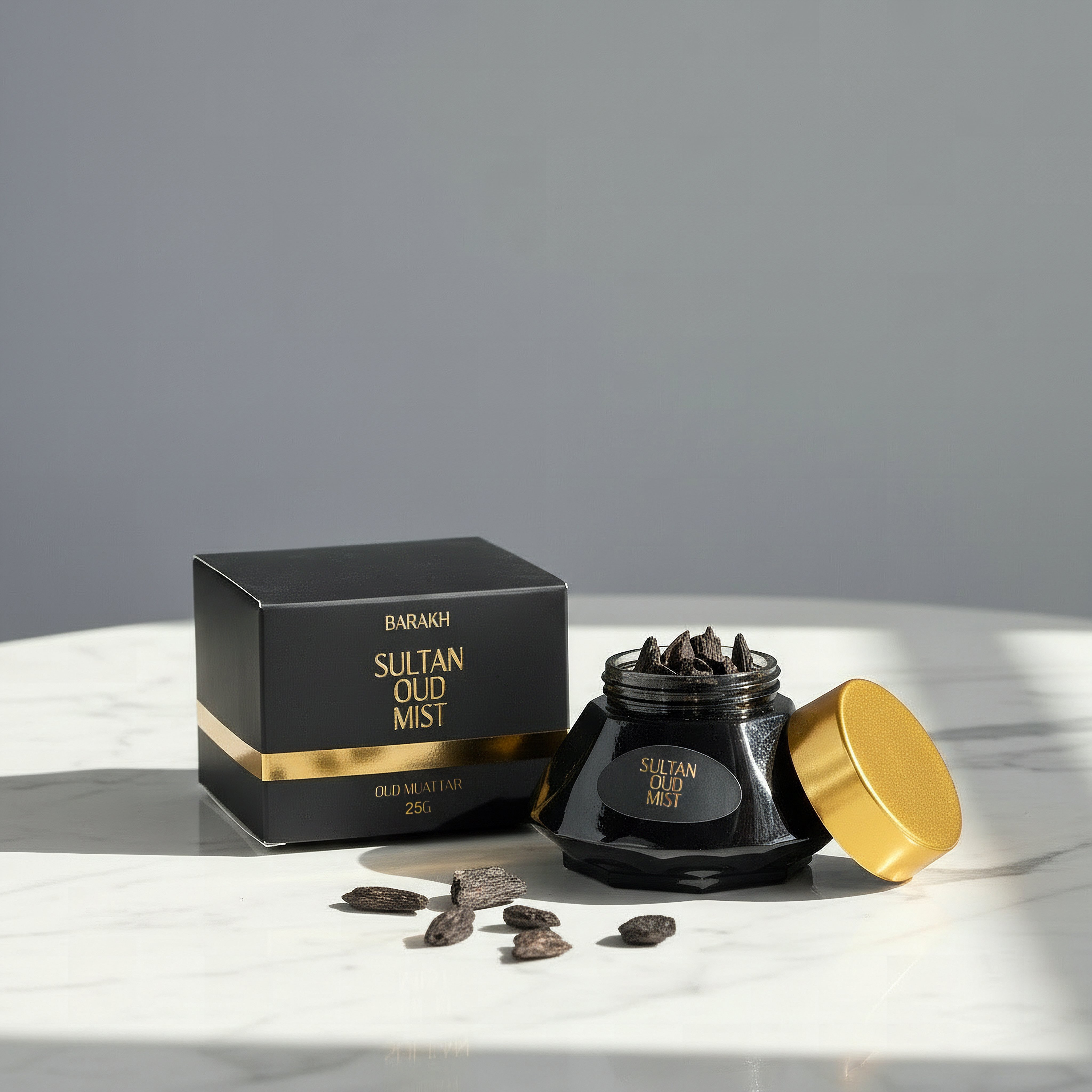 Barakh Sultan Oud Mist Muattar - 25 g-hbxdecorandfurnishings-homefragrance-roomfreshnersandaromamist-image-2