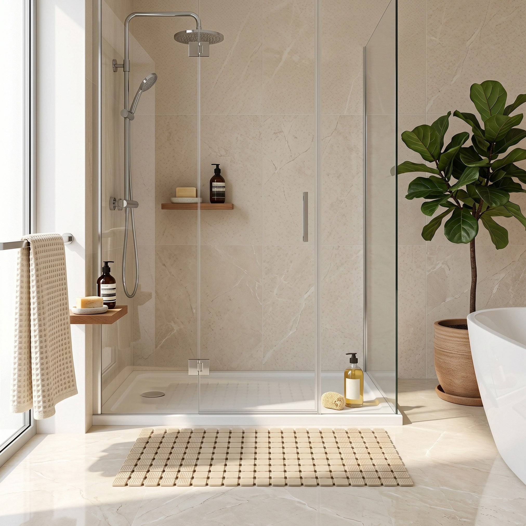 Sachet Anti Slip PVC Bathtub Mat - 39x72 cm-hbxbedroom-floorcoverings-bathmats-image-3