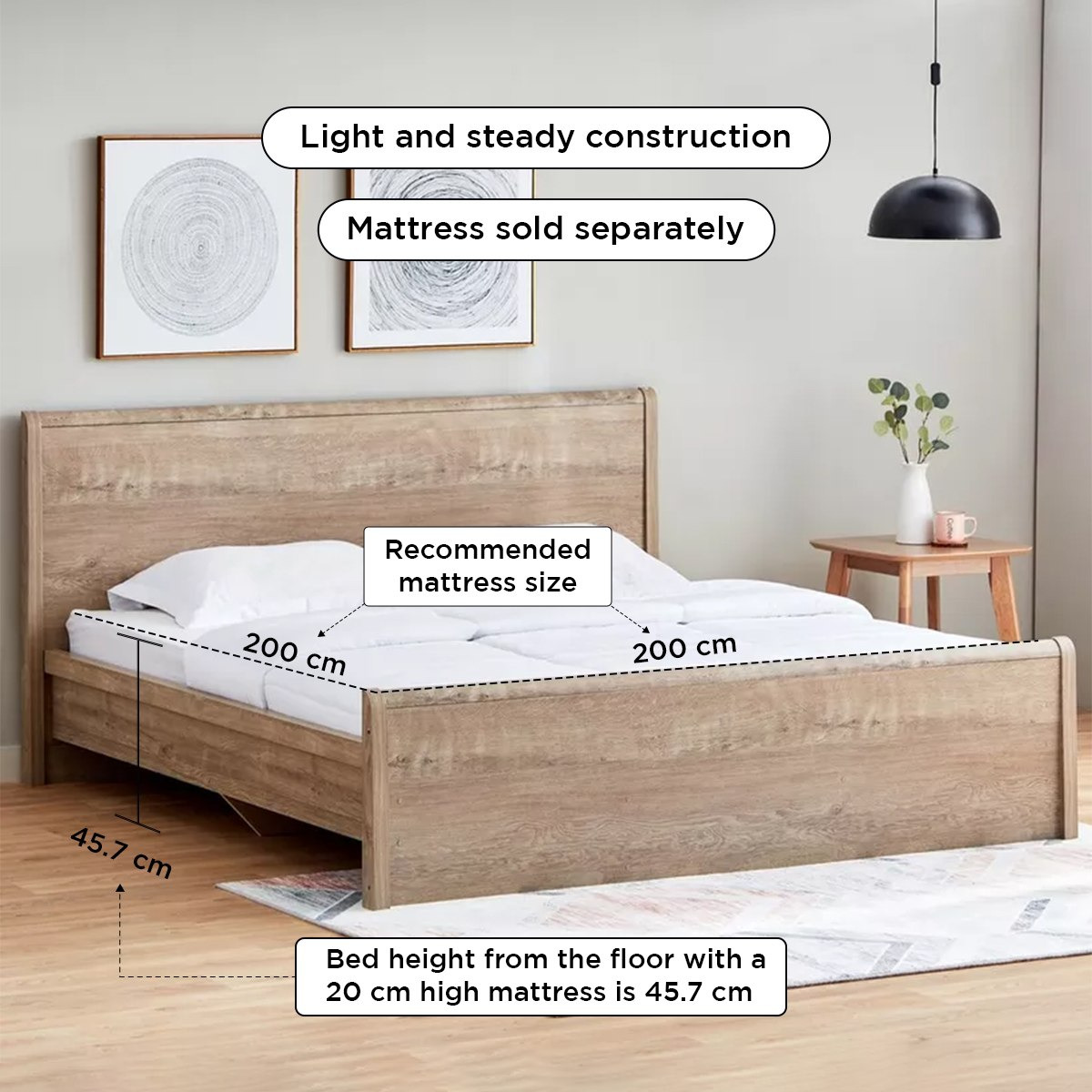 سرير سوبر كينج من كيرفي بلس - 200x200 سم-hbxbedroom-bedsandbedsets-beds-superking-image-11