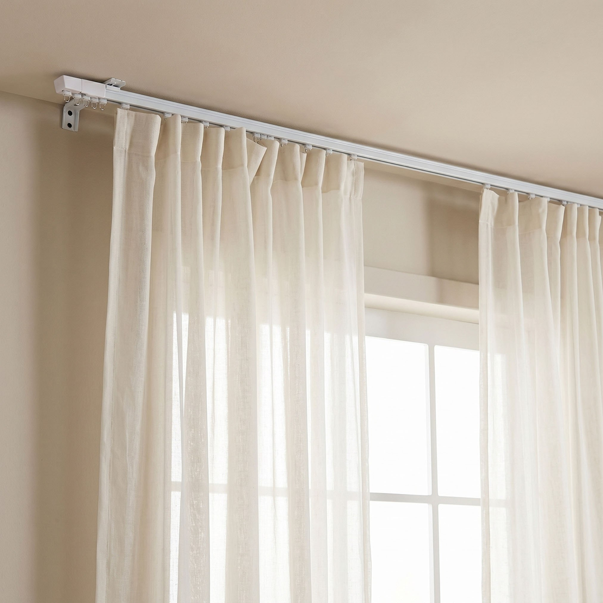 Glide Single Curtain Track - 230-450 cm-hbxhomeware-hbxbedroom-image-1