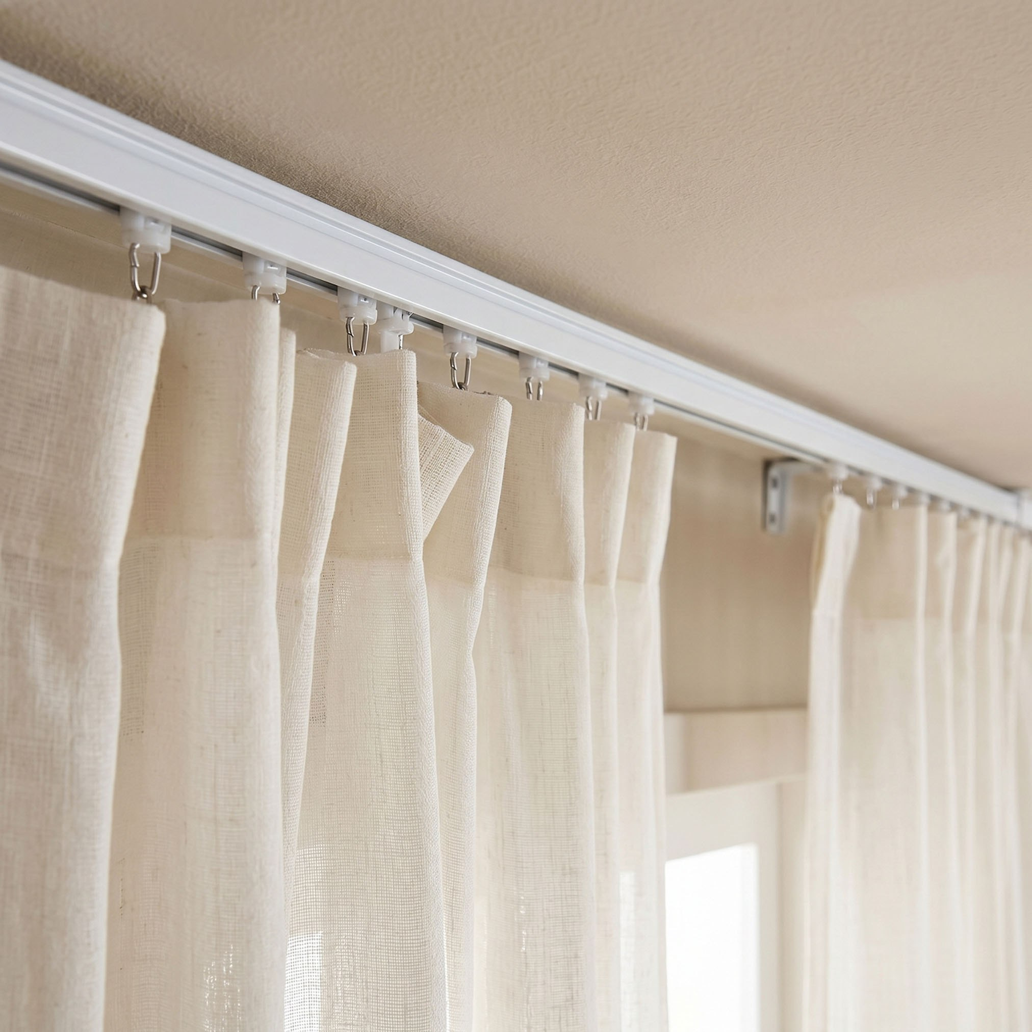 Glide Single Curtain Track - 230-450 cm-hbxhomeware-hbxbedroom-image-2