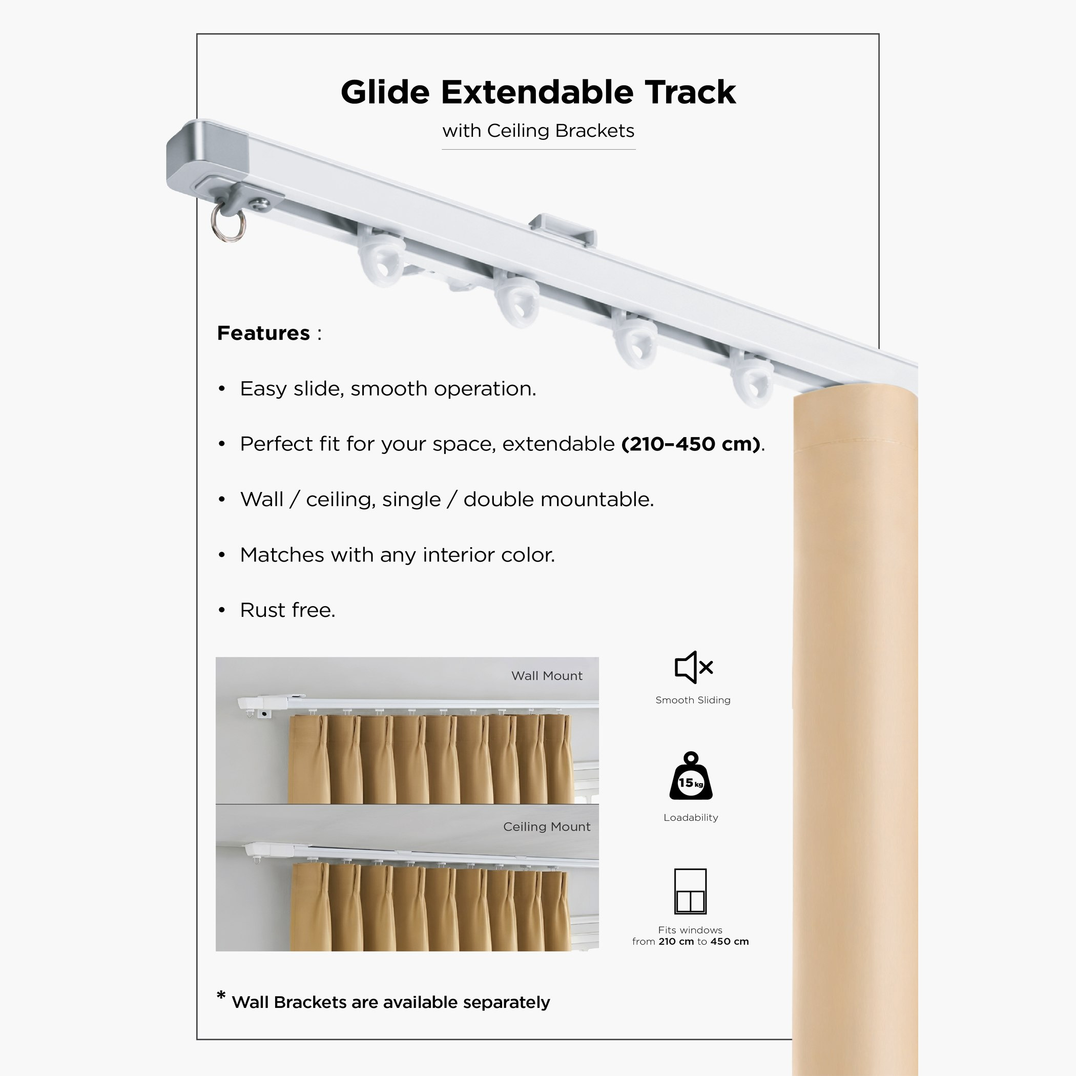 Glide Single Wall Bracket - Set of 8-hbxhomeware-hbxbedroom-image-5