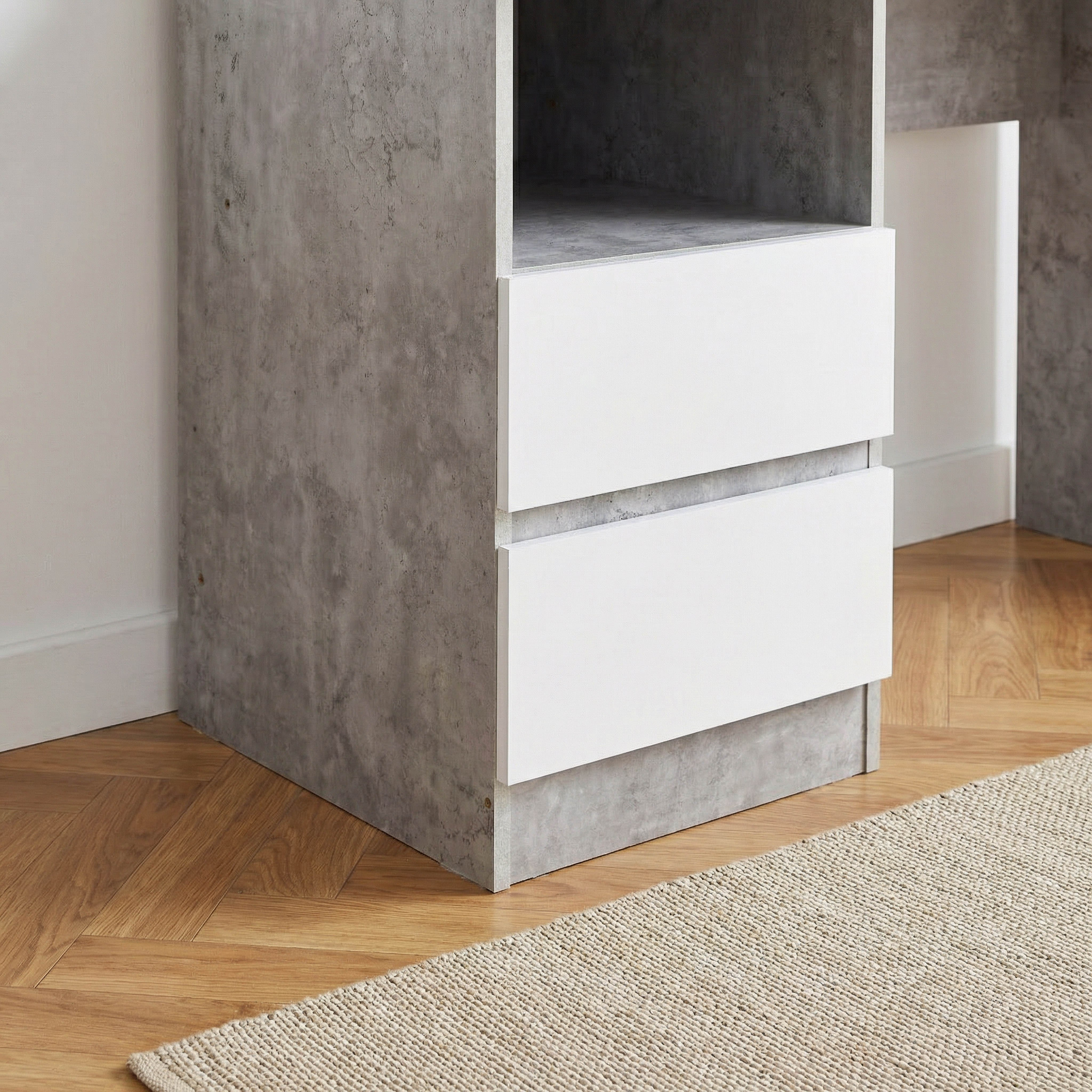 Alford Patara Nxt 2-Drawer Study Desk with Hutch-hbxfurniture-office-desks-image-4
