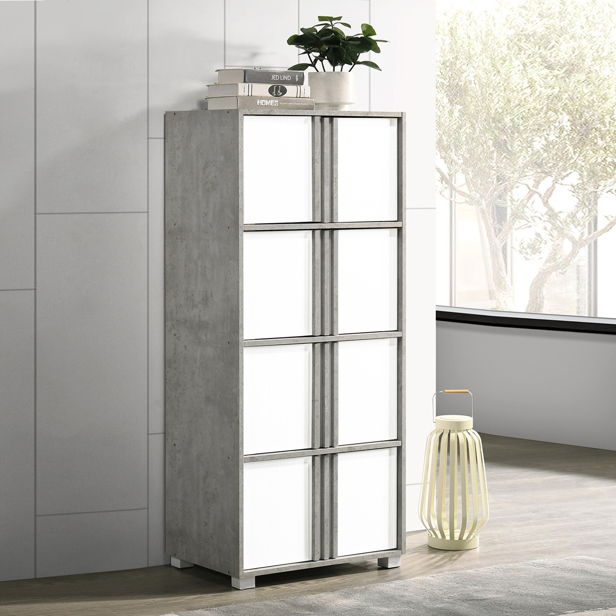Alford Aspen Nxt 8-Door Storage Multipurpose Unit-hbxfurniture-office-bookcases-image-1
