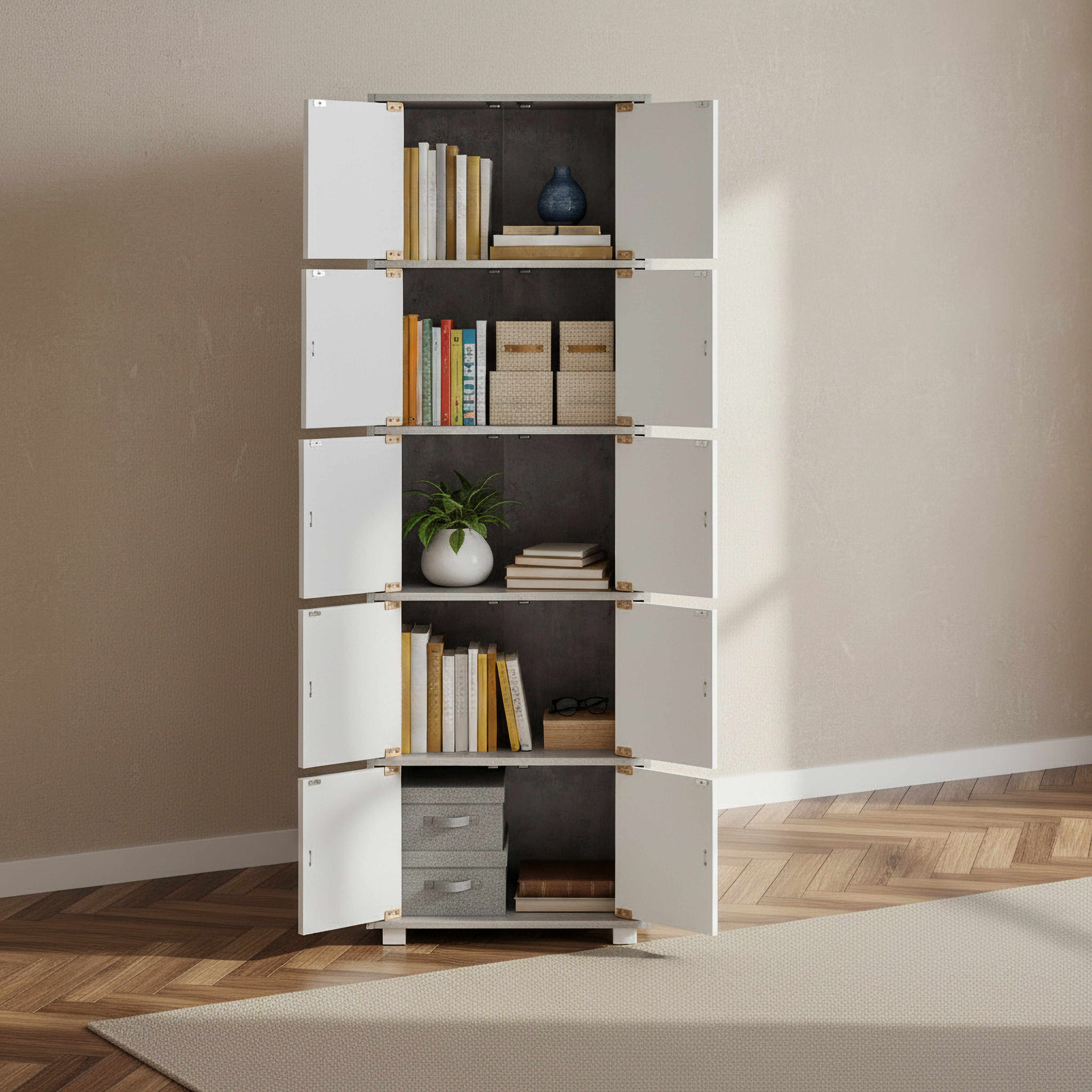 Alford Aspen Nxt 10-Door Multipurpose Storage Unit-hbxfurniture-office-bookcases-image-3