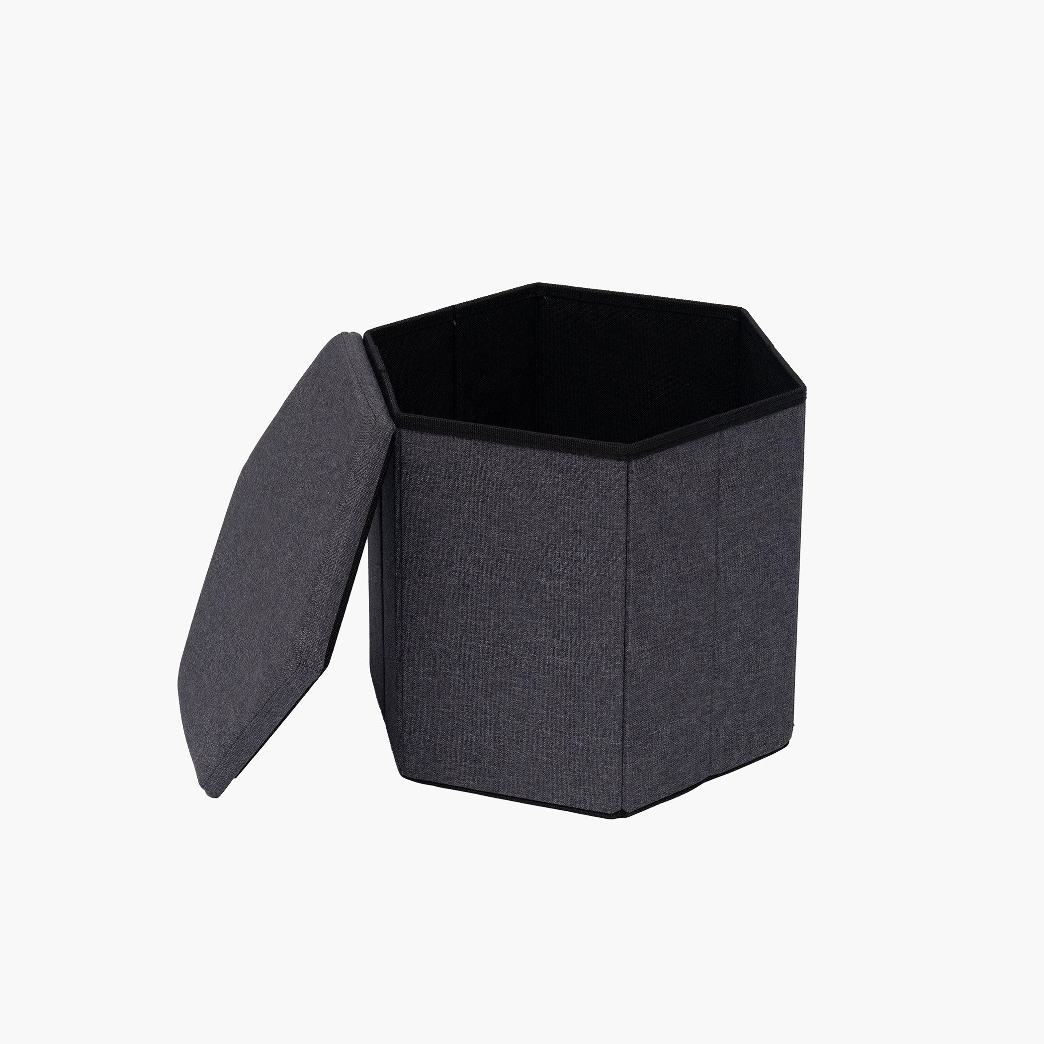 Leeds Fabric Folding Ottoman with Storage-hbxlivingroom-sofasandarmchairs-ottomansandfootstools-image-6