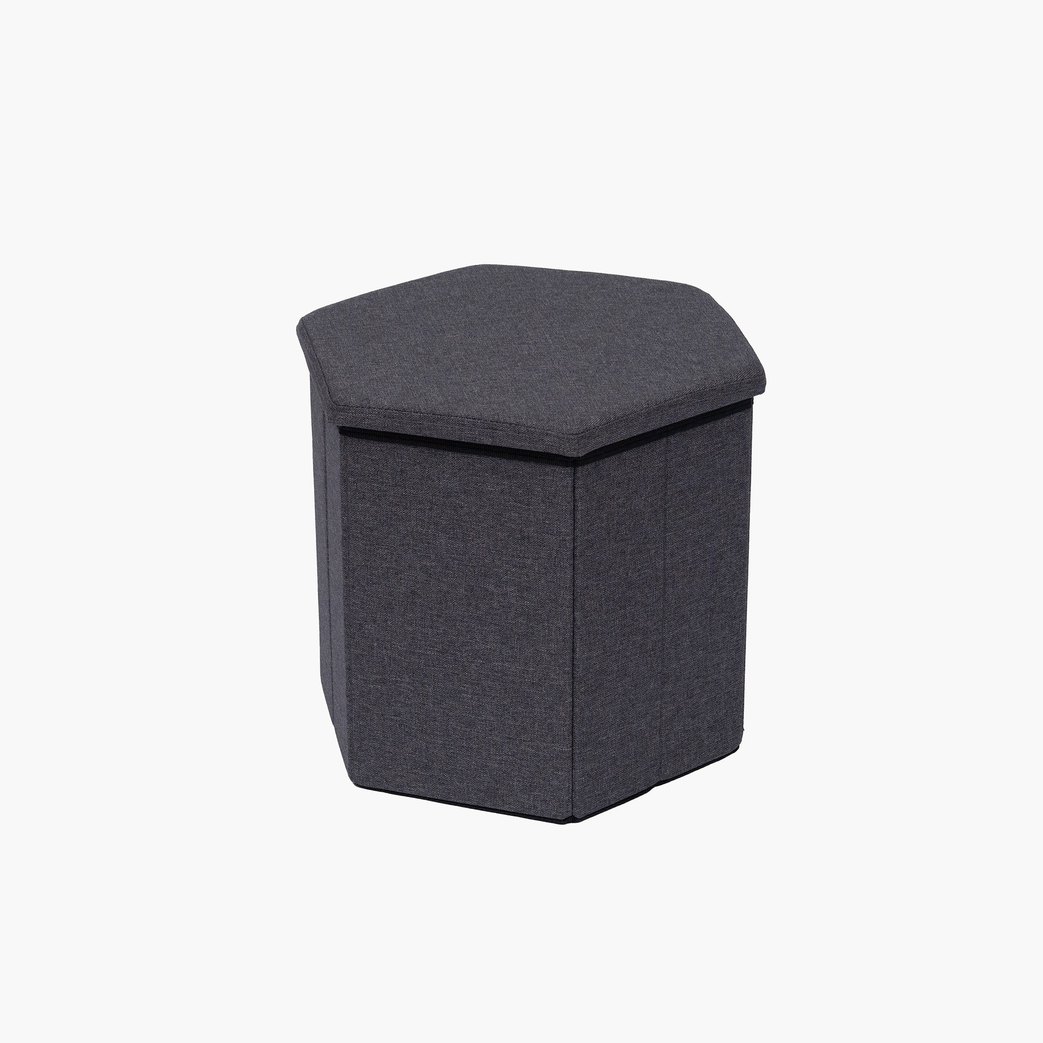 Leeds Fabric Folding Ottoman with Storage-hbxlivingroom-sofasandarmchairs-ottomansandfootstools-image-7