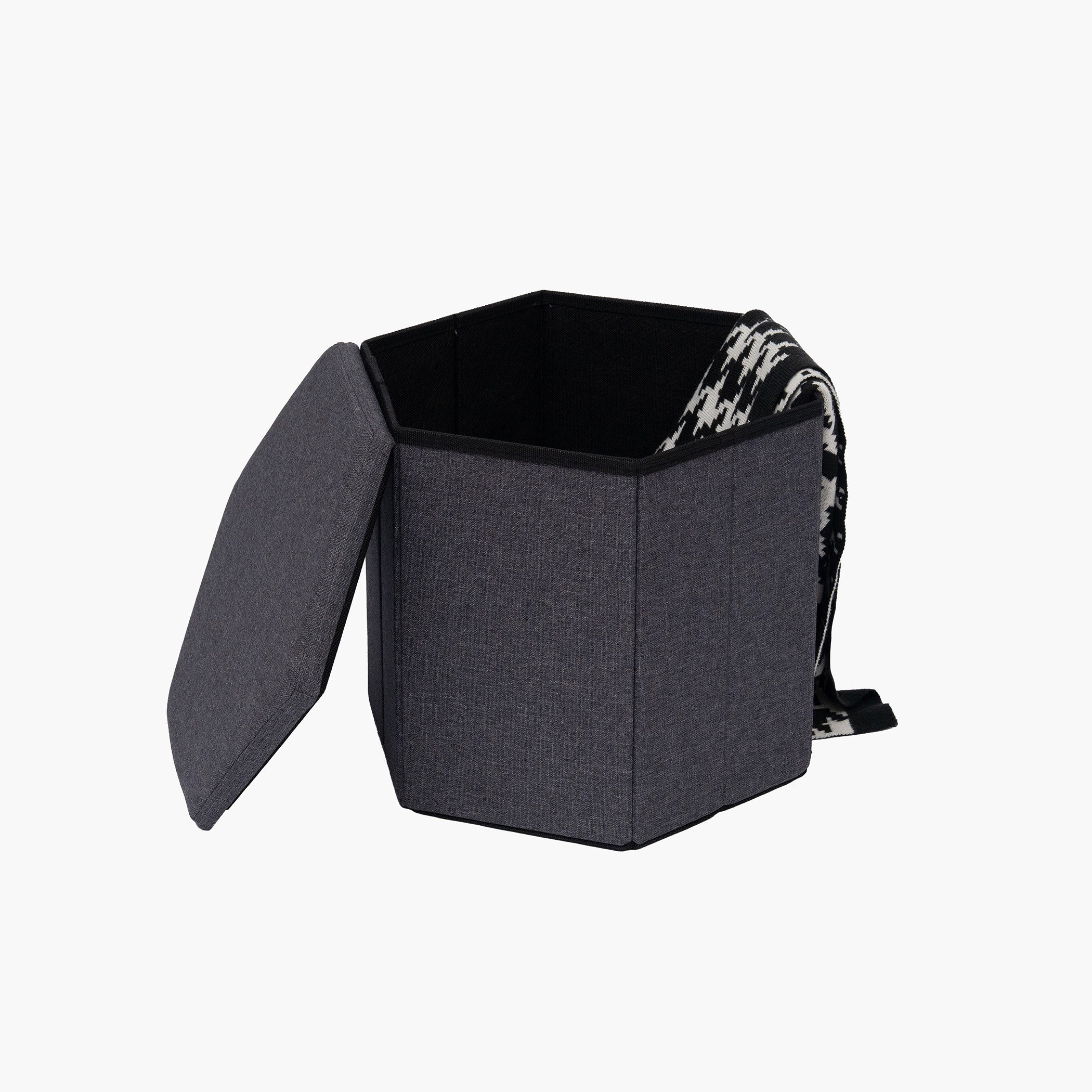 Leeds Fabric Folding Ottoman with Storage-hbxlivingroom-sofasandarmchairs-ottomansandfootstools-image-8