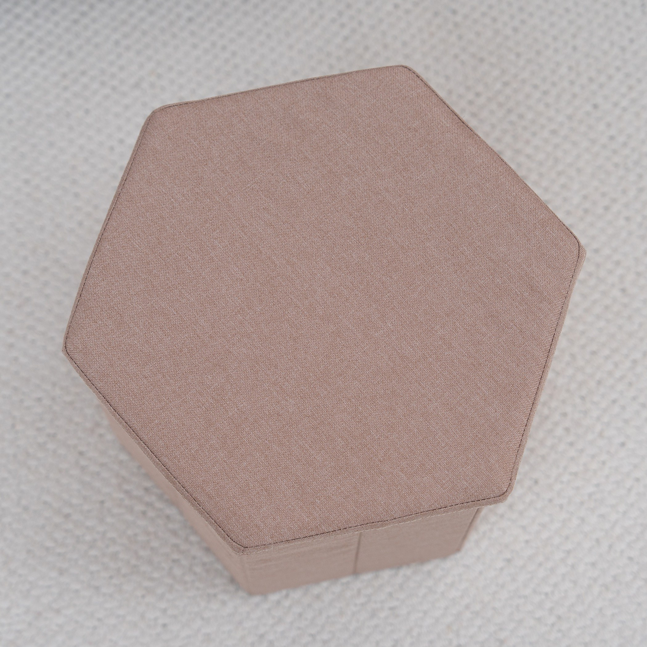 Leeds Fabric Folding Ottoman with Storage-hbxlivingroom-sofasandarmchairs-ottomansandfootstools-image-4