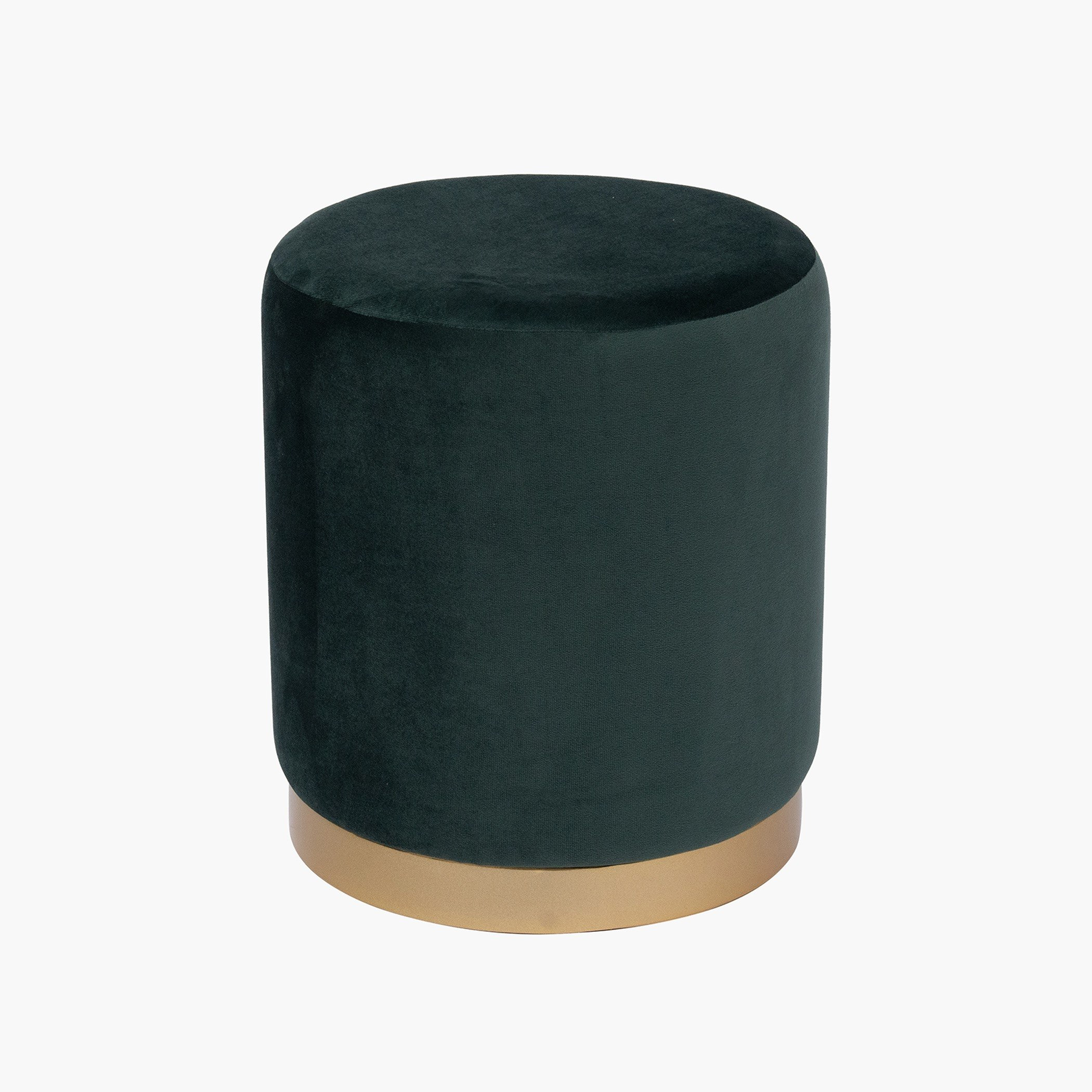 Kiva Velvet Fabric Round Ottoman-hbxlivingroom-sofasandarmchairs-ottomansandfootstools-image-4