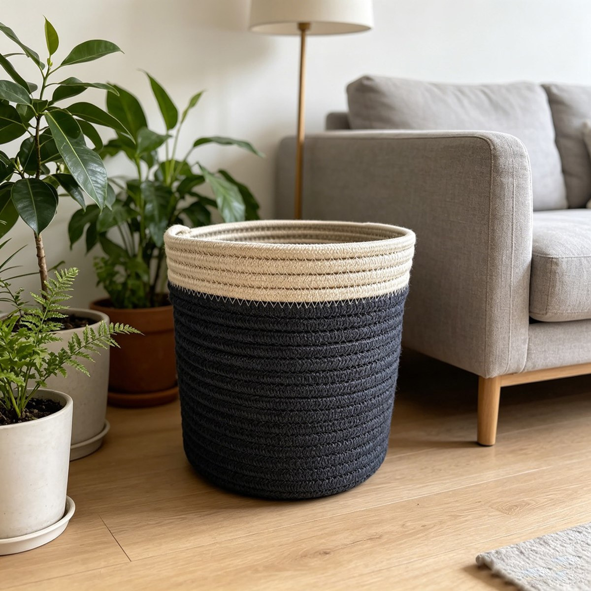 Ron Rope Storage Basket - 30x24 cm-hbxbedroom-bedroomaccessories-bedroomstorage-image-1