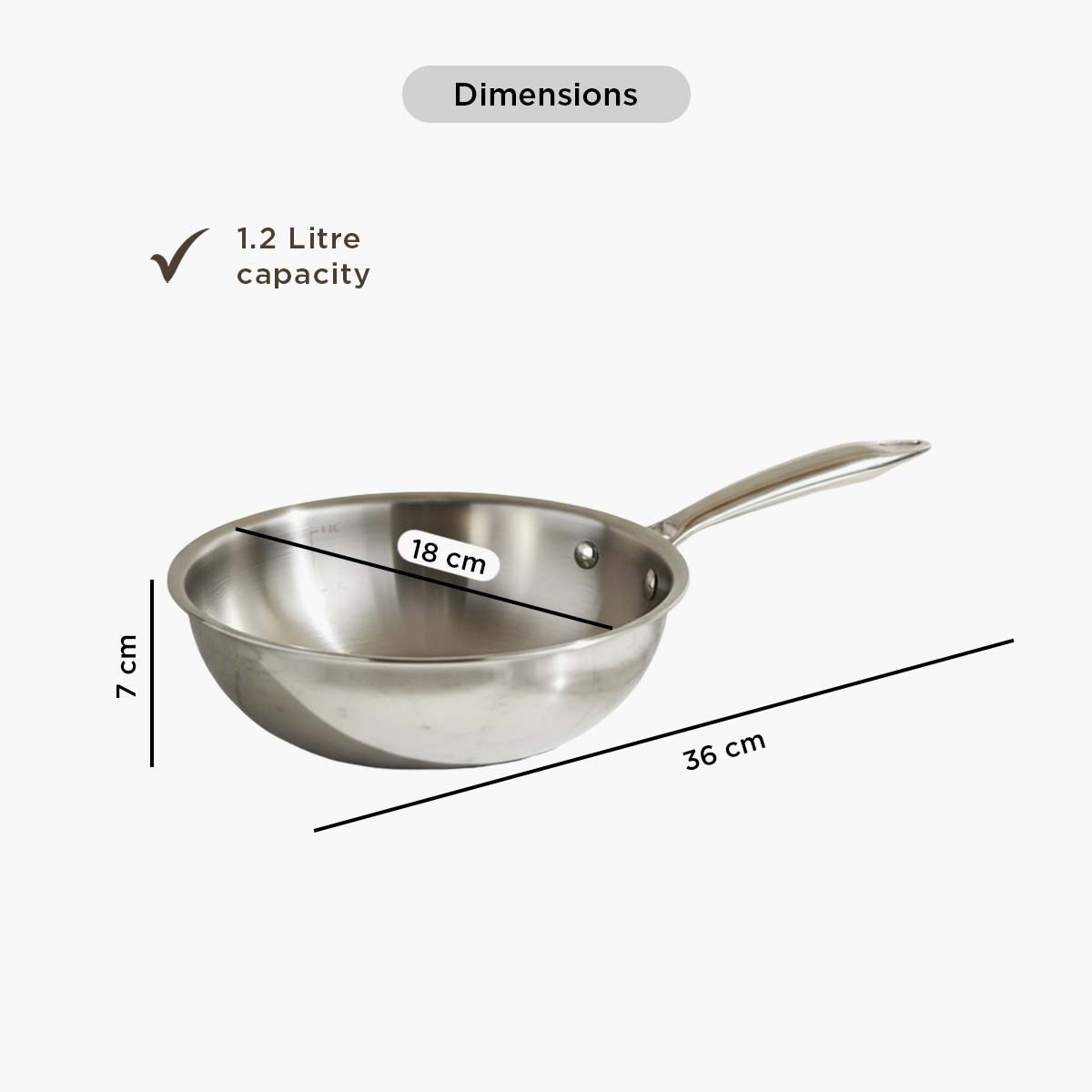 Glisten Mini Triply Wok - 18 cm-hbxhomeware-hbxkitchen-image-8
