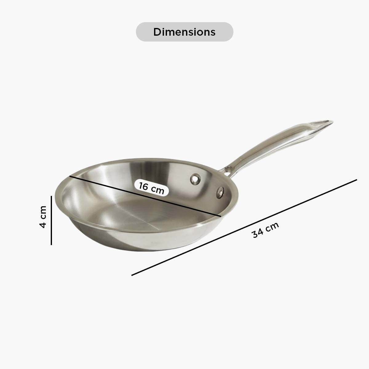 Glisten Mini Triply Fry Pan - 16 cm-hbxhomeware-hbxkitchen-image-8