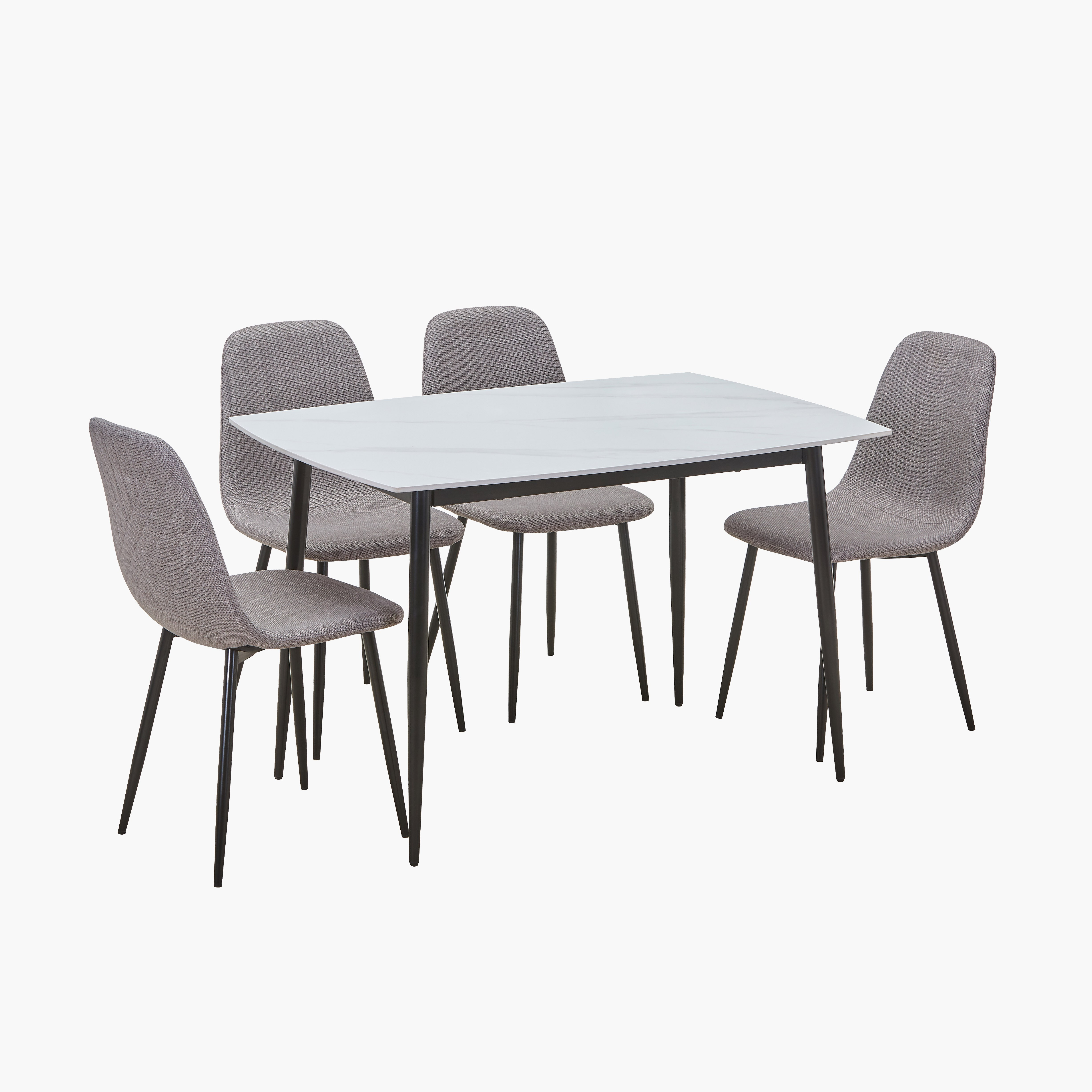 Movo Roma Star 4-Seater Sintered Stone Dining Table Set-hbxdiningroom-diningtablesandsets-diningsets-fourseater-image-6